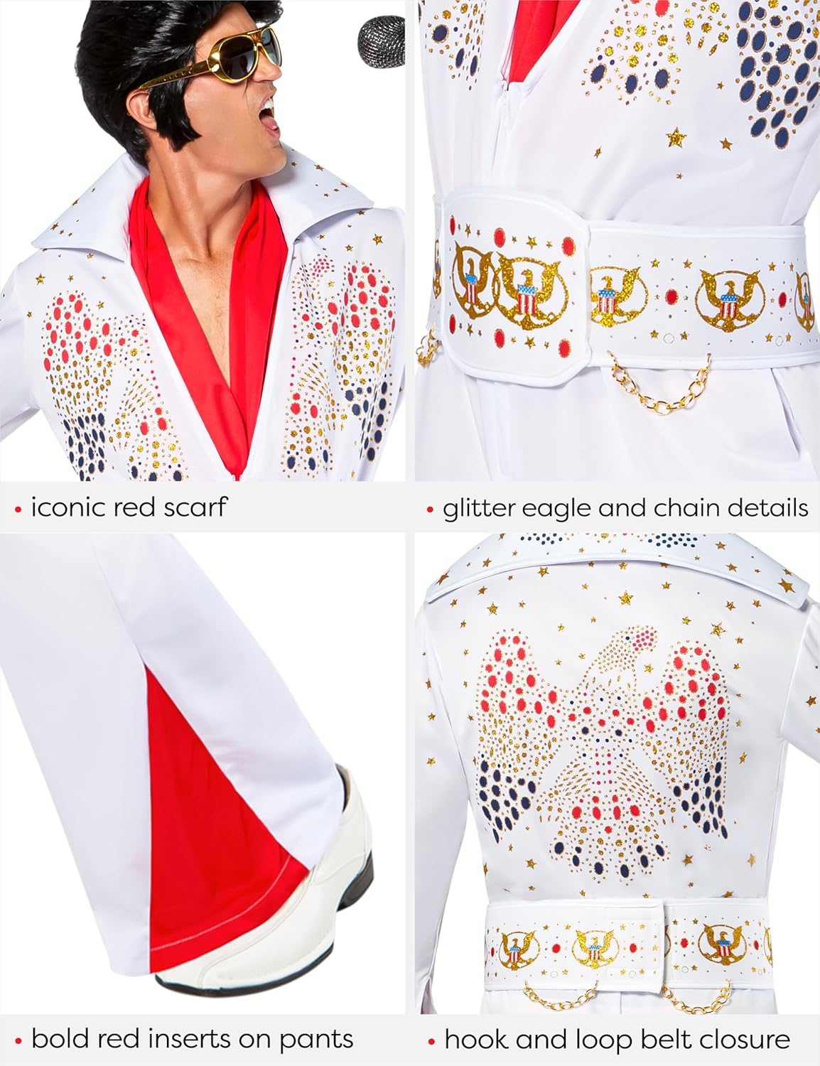 Elvis Kostüm für Erwachsene, S
