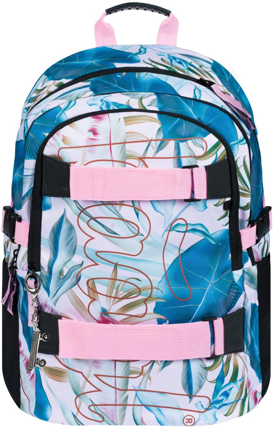 3-teiliges Schulrucksack-Set, Skate Leafs