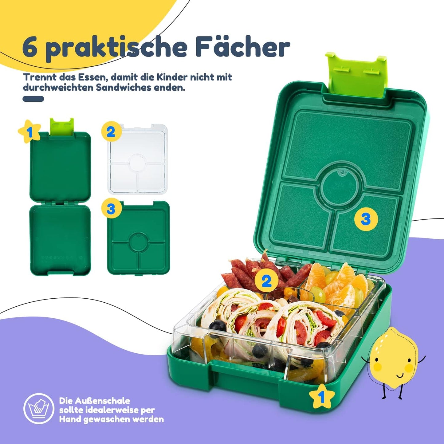 Easy Bento, Easy Snackbox, Grün Neo