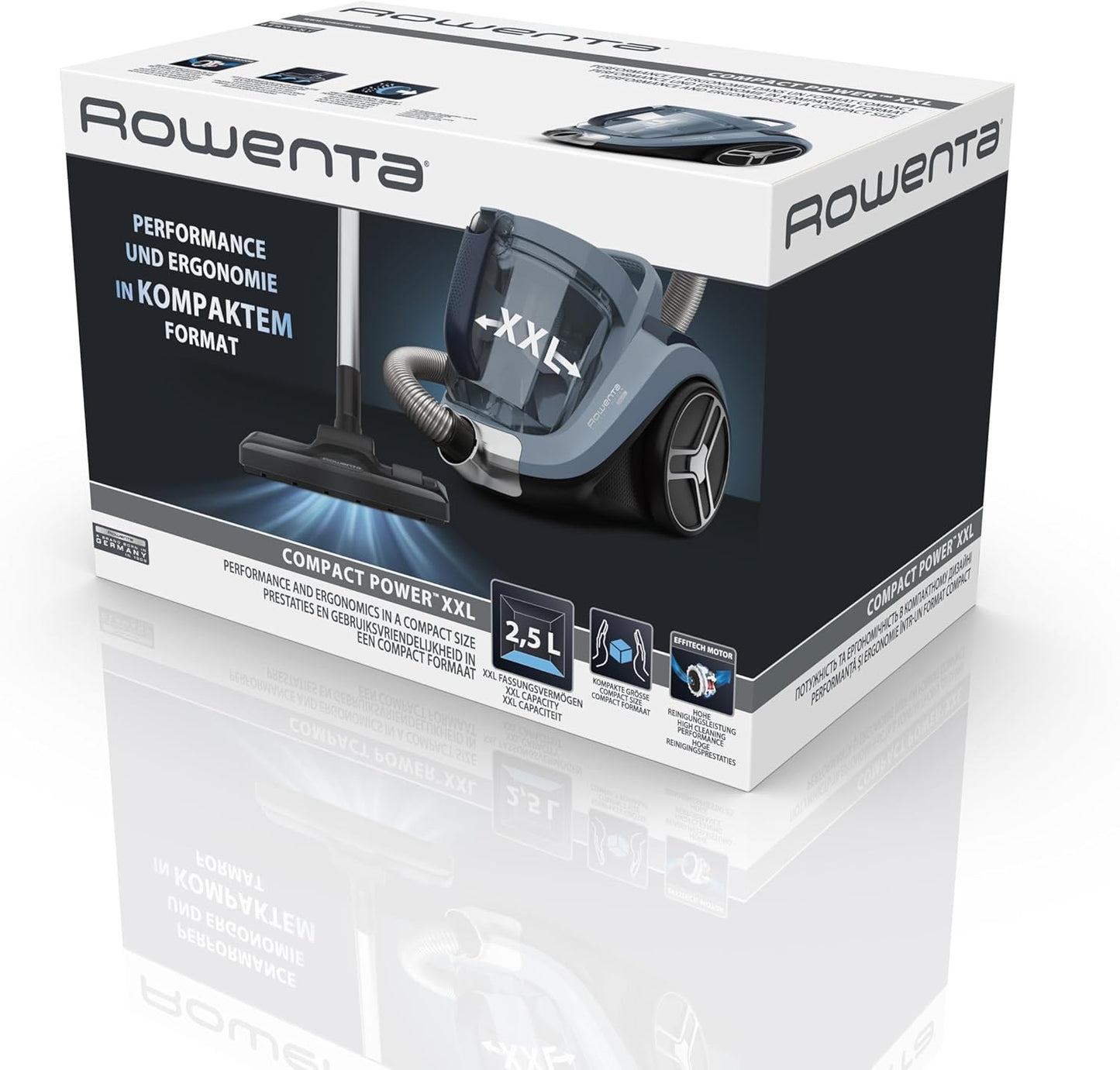 Beutelloser Bodenstaubsauger Compact Power XXL RO4871EA, Kanister
