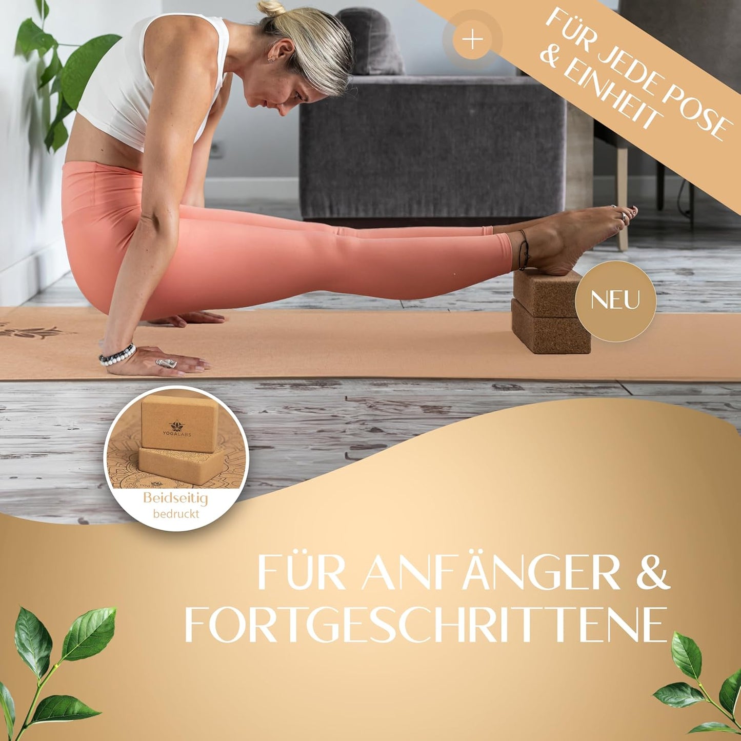 Yoga Block Set, 2 Stück