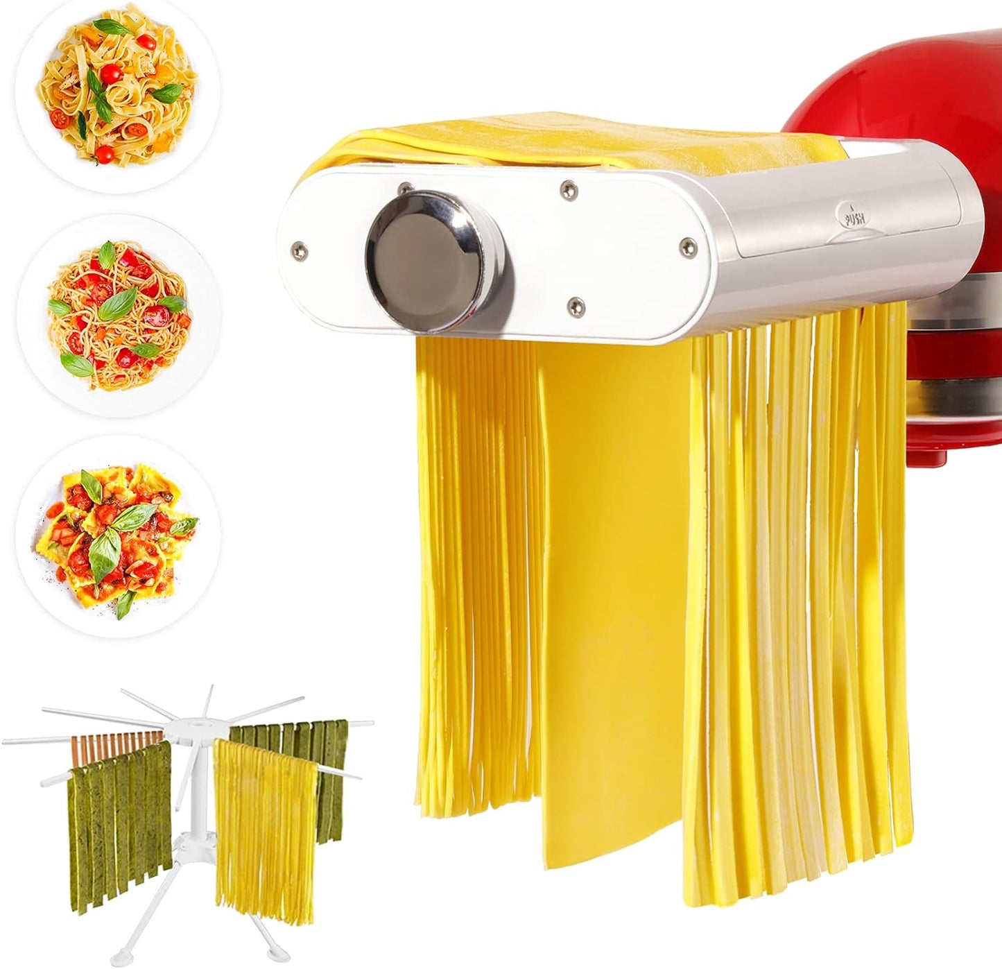 3 in 1 Pasta Roller, 3 in 1 Roller & Cutters Attachment Set