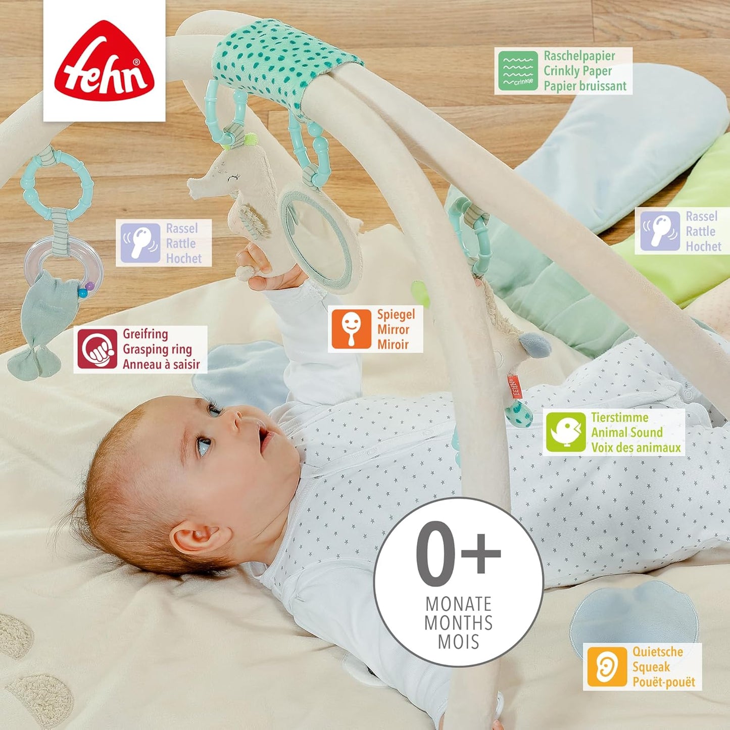 Oktopus - 3-D-Activity-Decke und Spielbogen, Oktopus