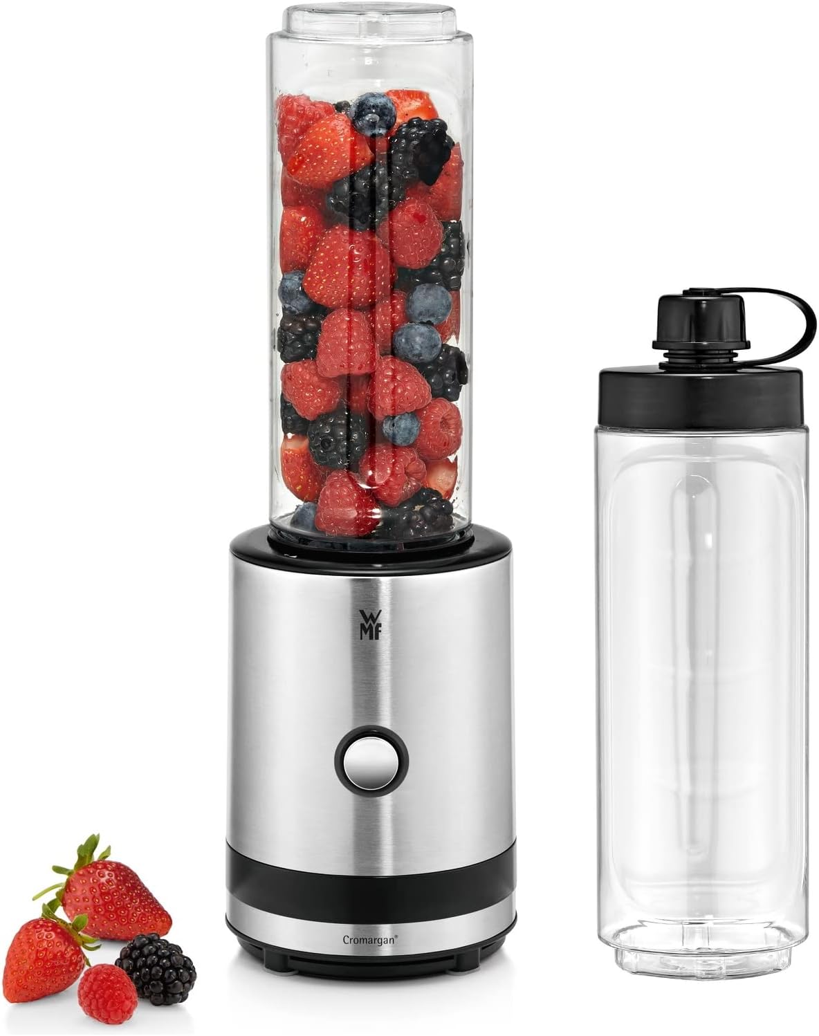 Smoothie-to-go Mixer mit Trinkbehältern, 0,6l Edelstahl