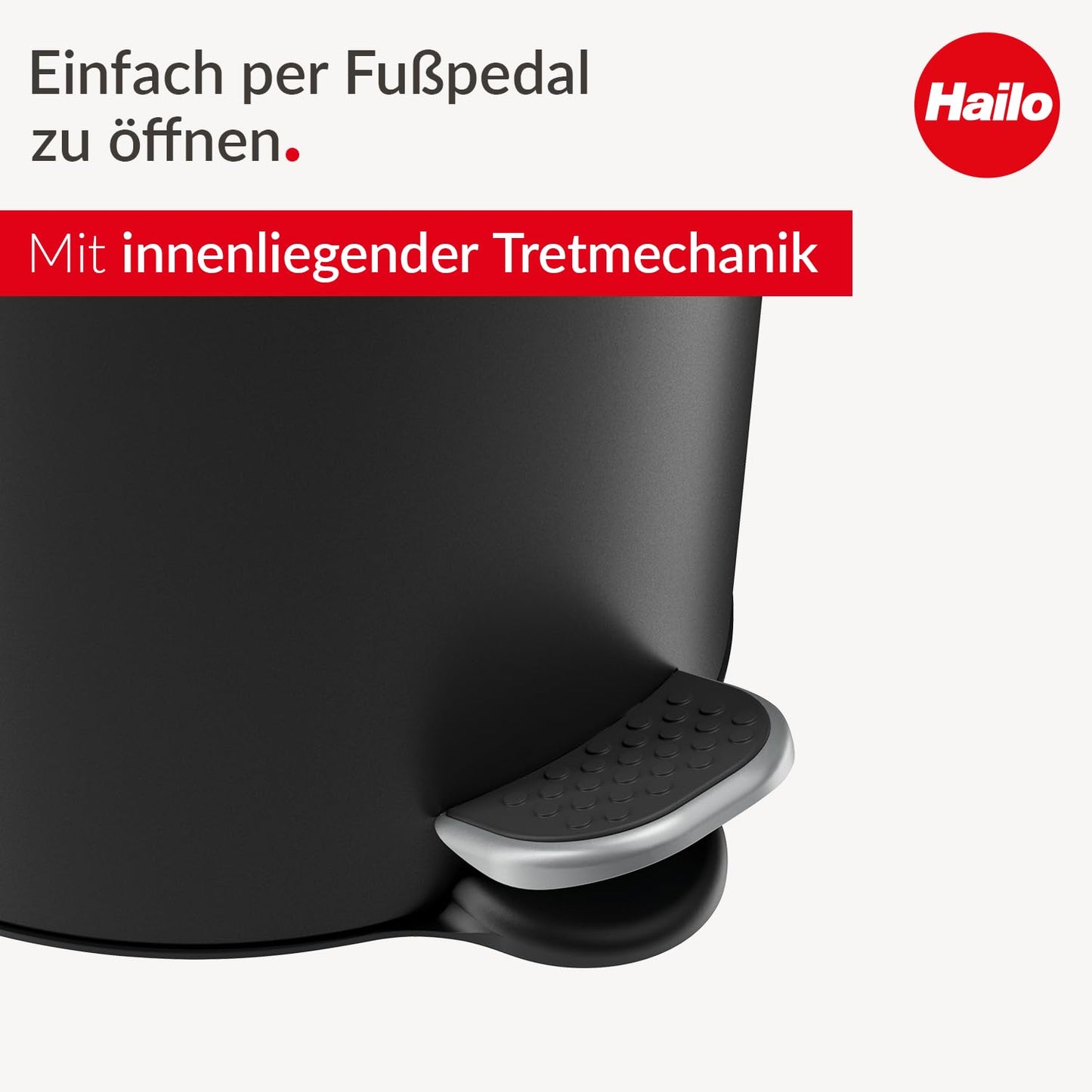 Tretmülleimer Selekta, Schwarz