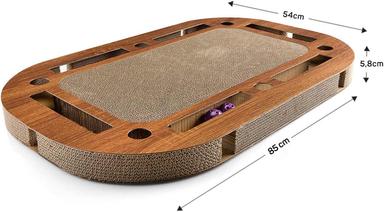 XXL interaktives Katzenspielplatz mit Kratzpappe