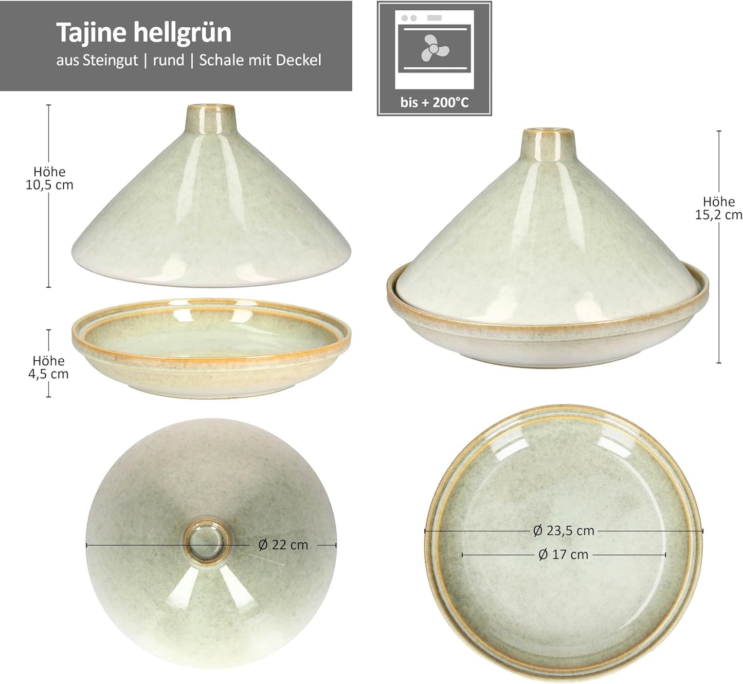 Tajine Schmorform mit Deckel