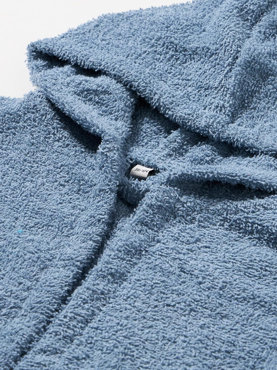 Kinder Frottee-Bademantel, 134-140 jeansblau
