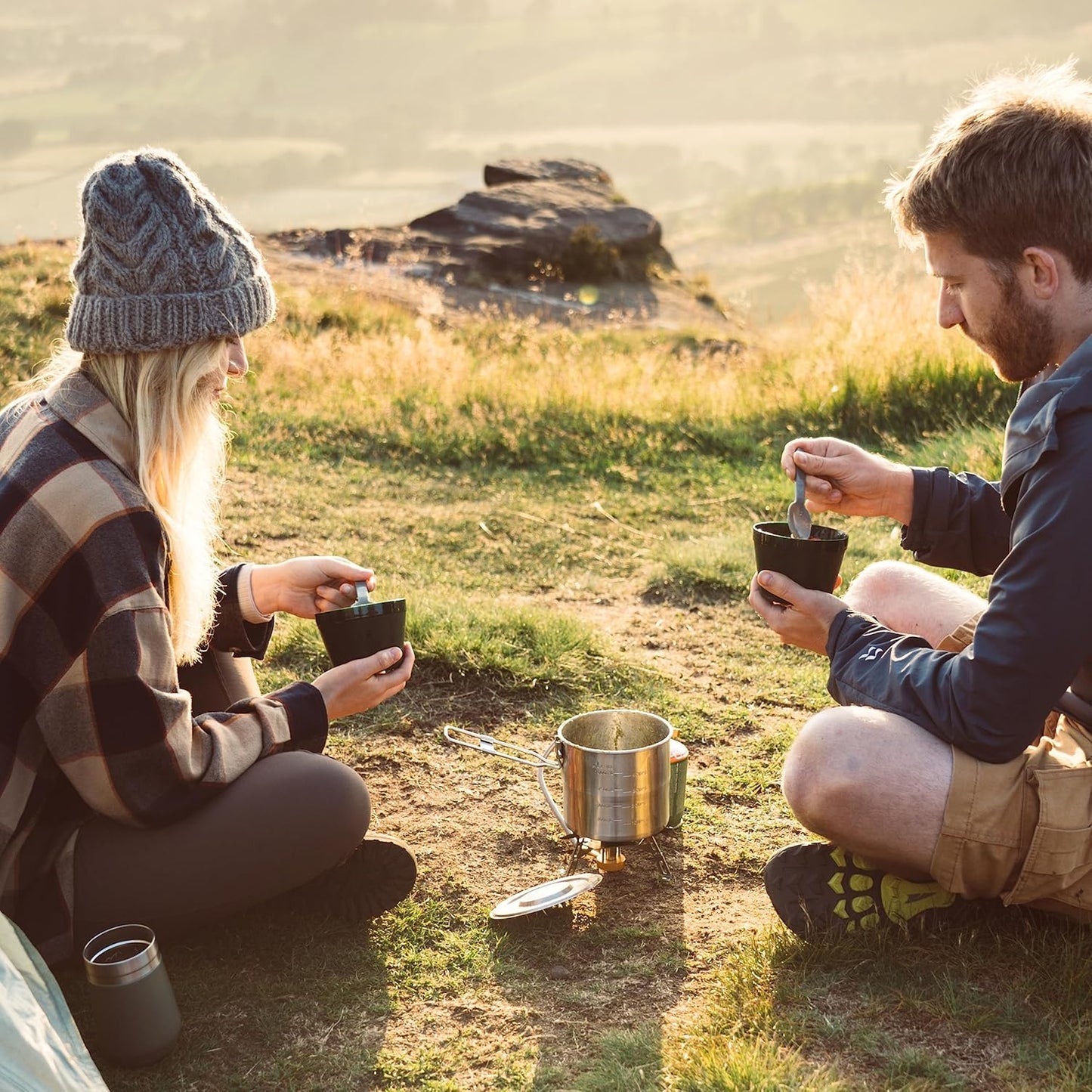 All-In-One Campingkochset, 6-teilig, 6-teiliges Outdoor Kochset