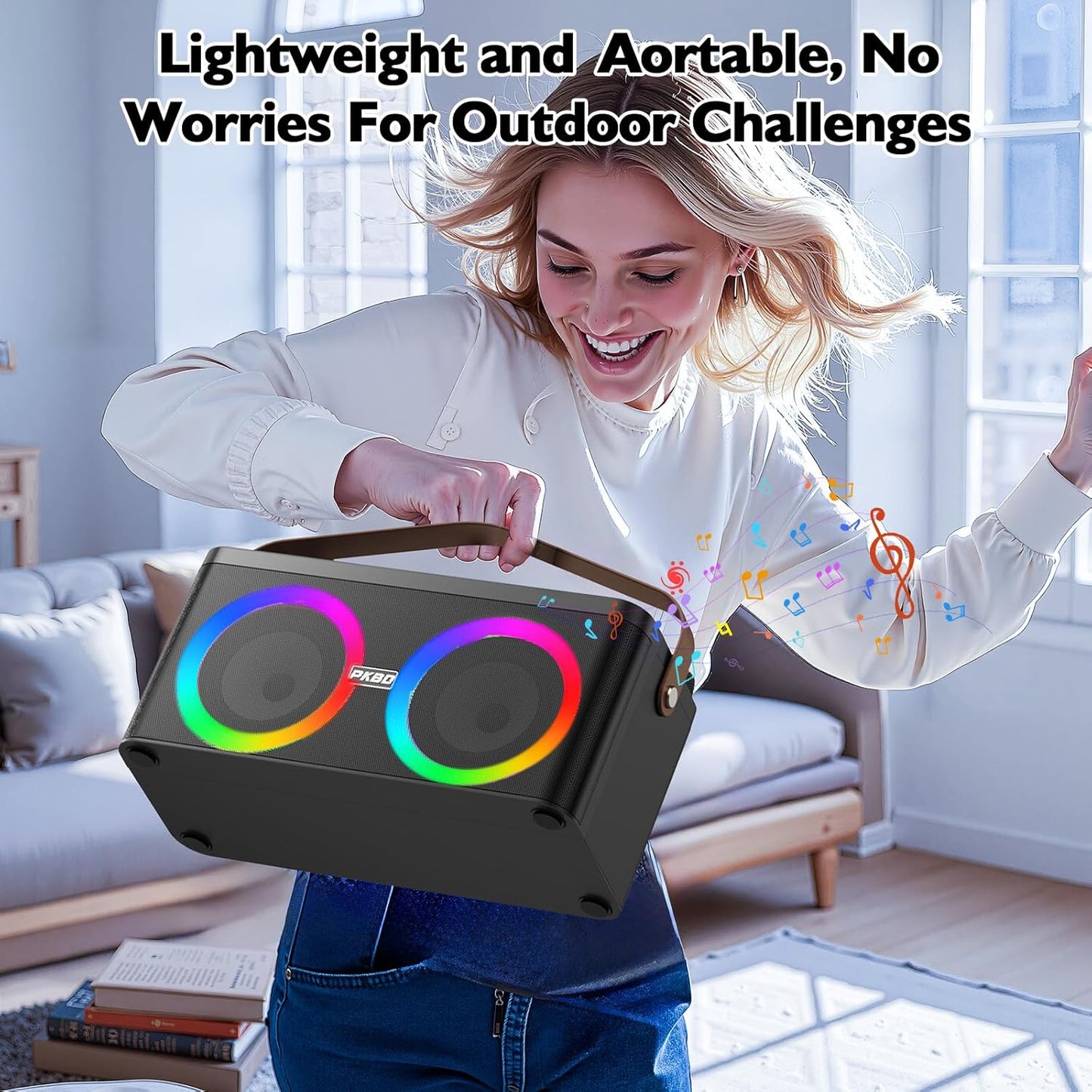Karaoke-Maschine mit Bluetooth und 2 Mikrofonen
