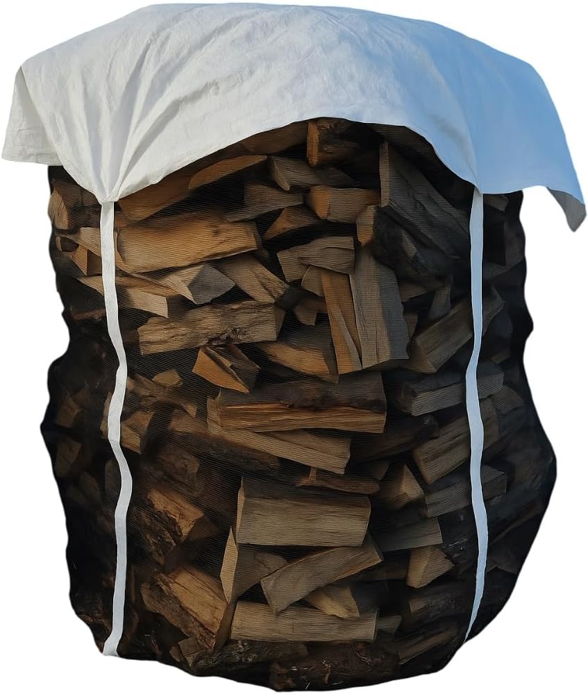 Holz Big Bag, 100 x 100 x 160 cm mit Deckel 2