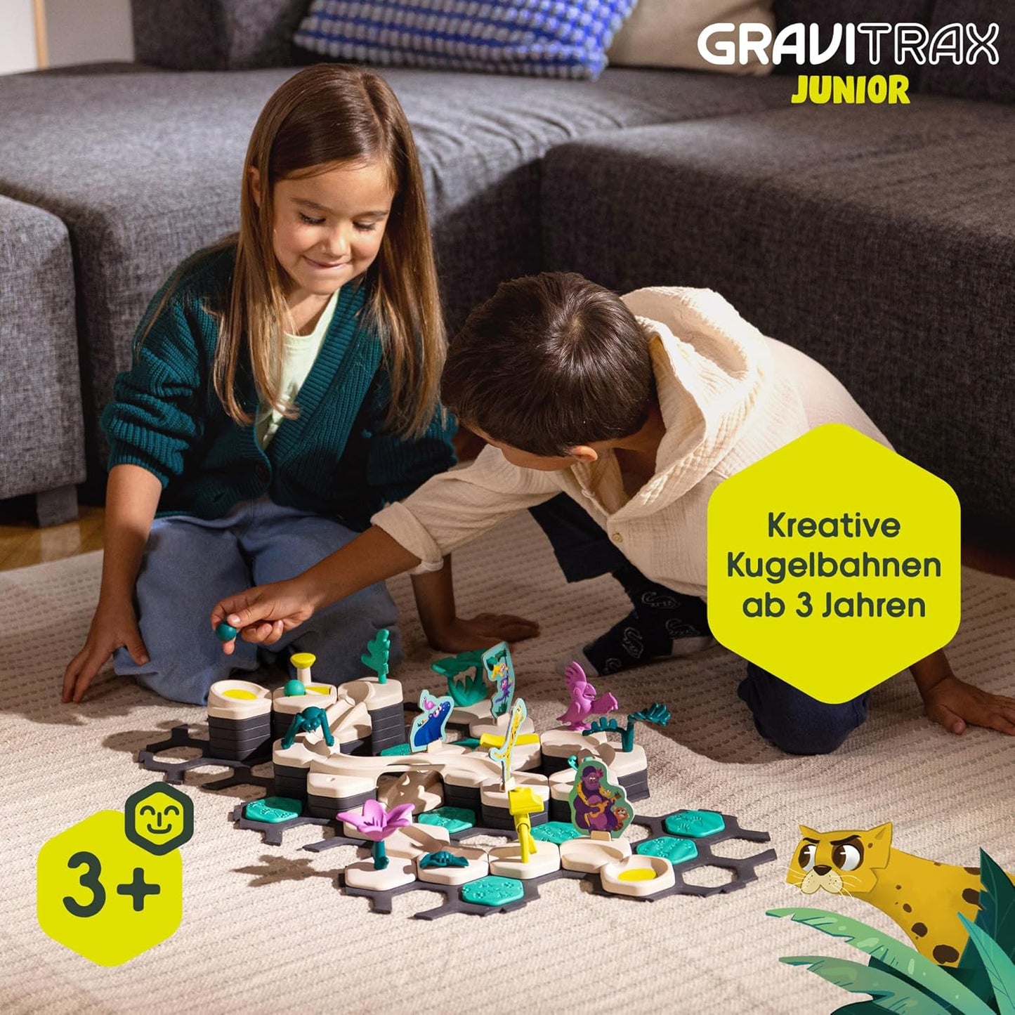 GraviTrax Junior Murmelbahn Starter-Set Jungle, Single