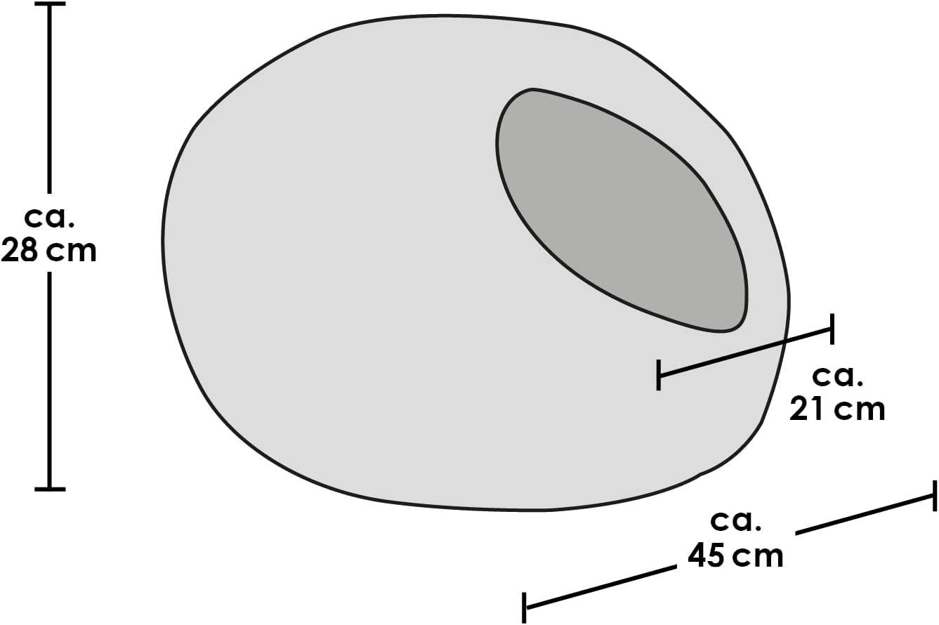 Filzhöhle Pebble für Katzen, Lila