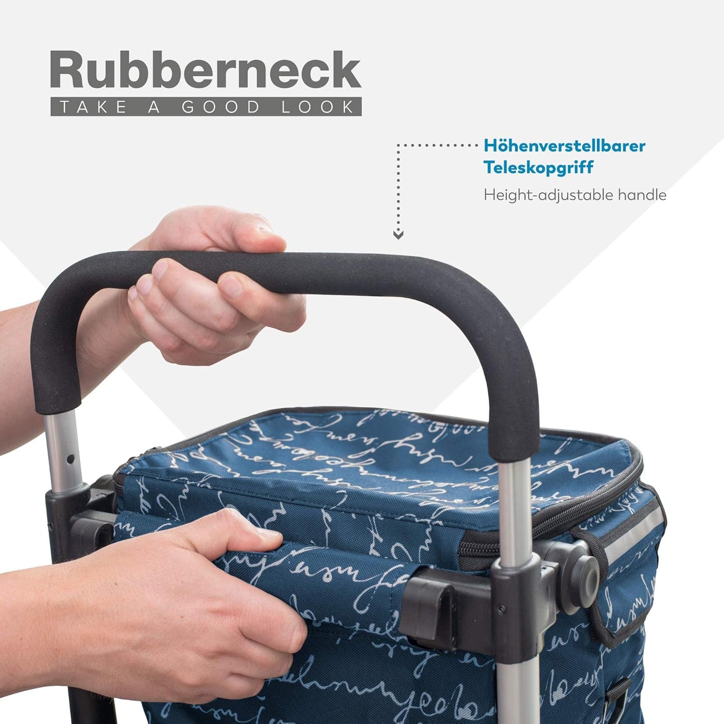 Klappbarer Einkaufstrolley, Blau