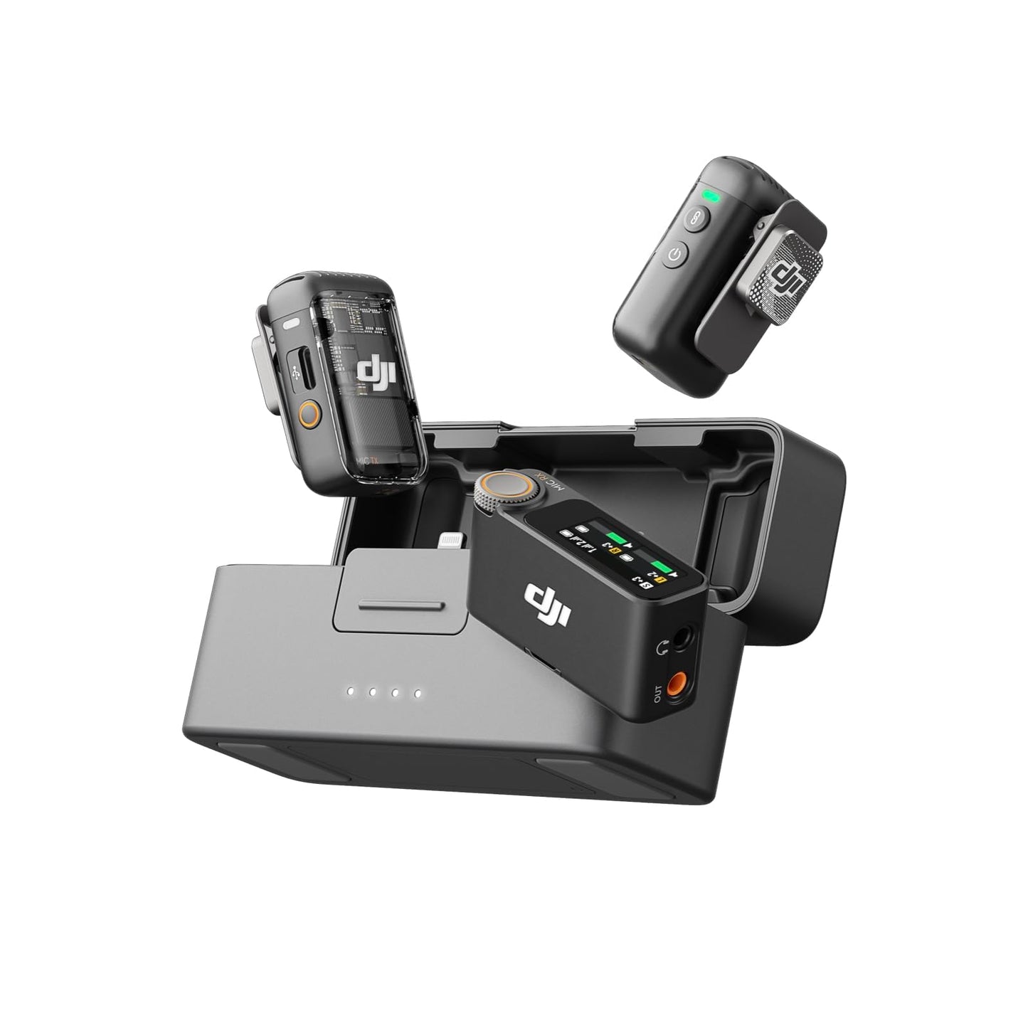 Mic 2 (2 TX + 1 RX + Charging Case), DJI Mic 2 (2 Sender + 1 Empfänger + Ladeschale)