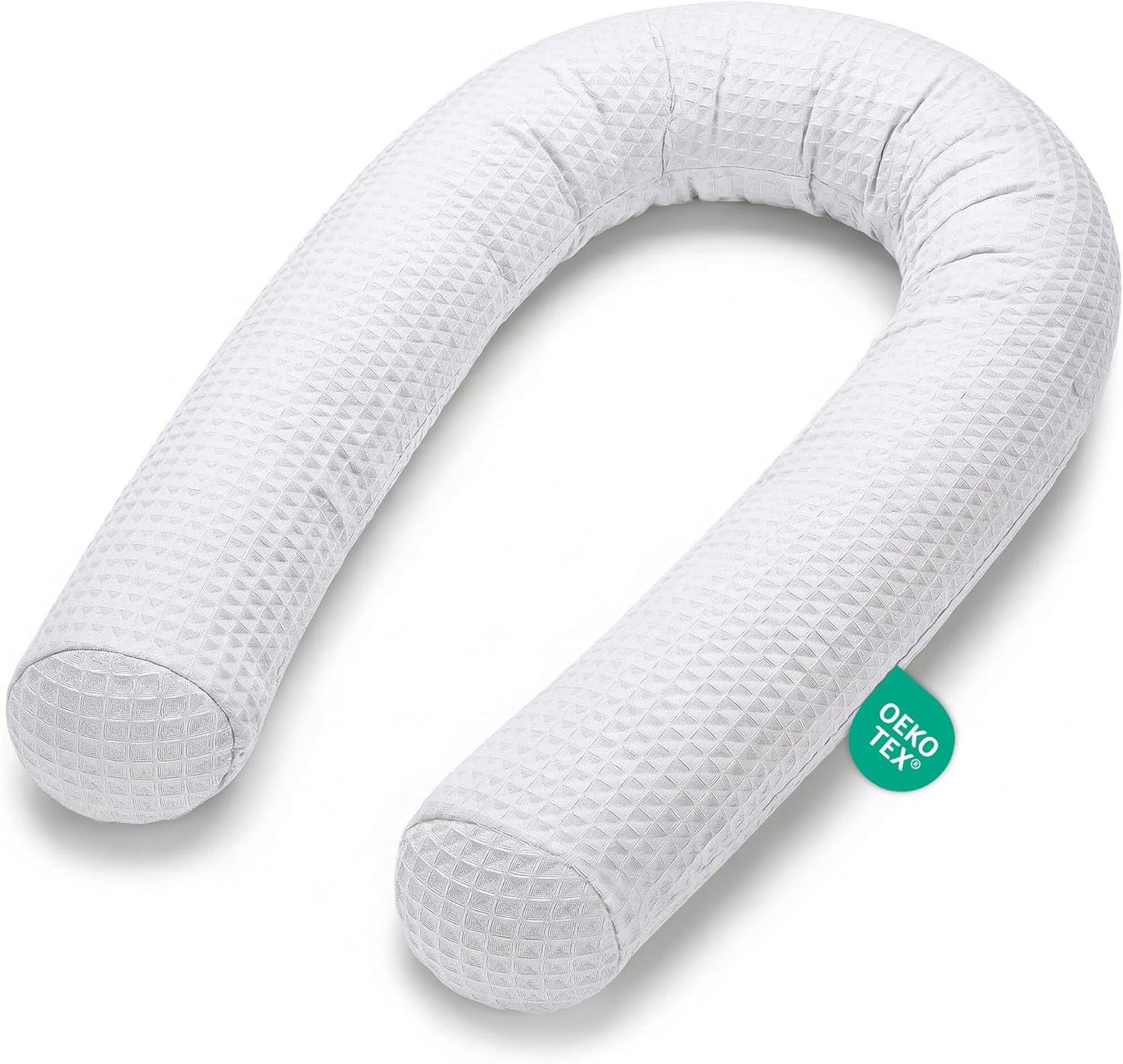 Bettschlange mit waschbarem Bezug, Braun 150 cm