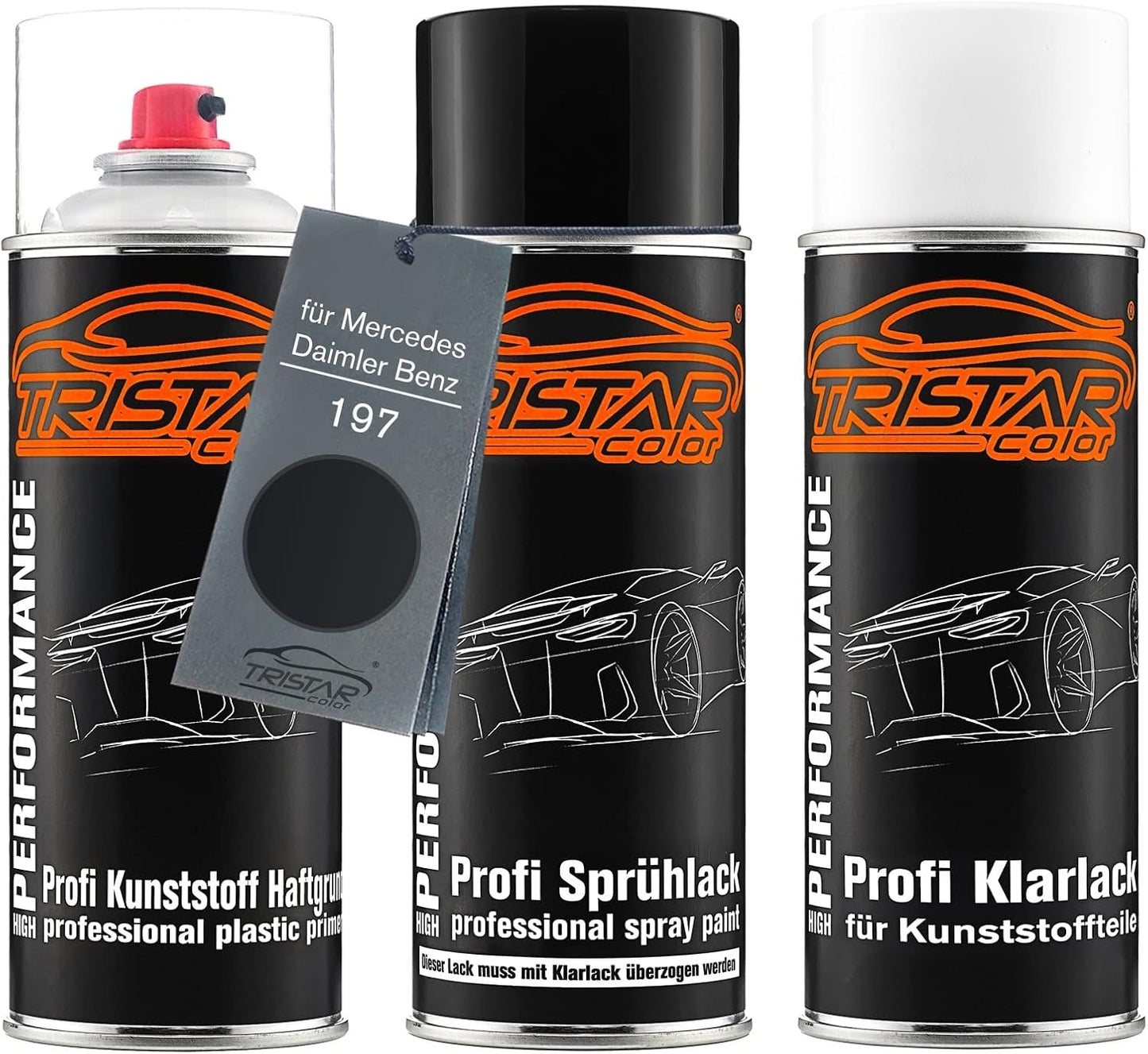 Autolack Spraydosen Set für Mercedes