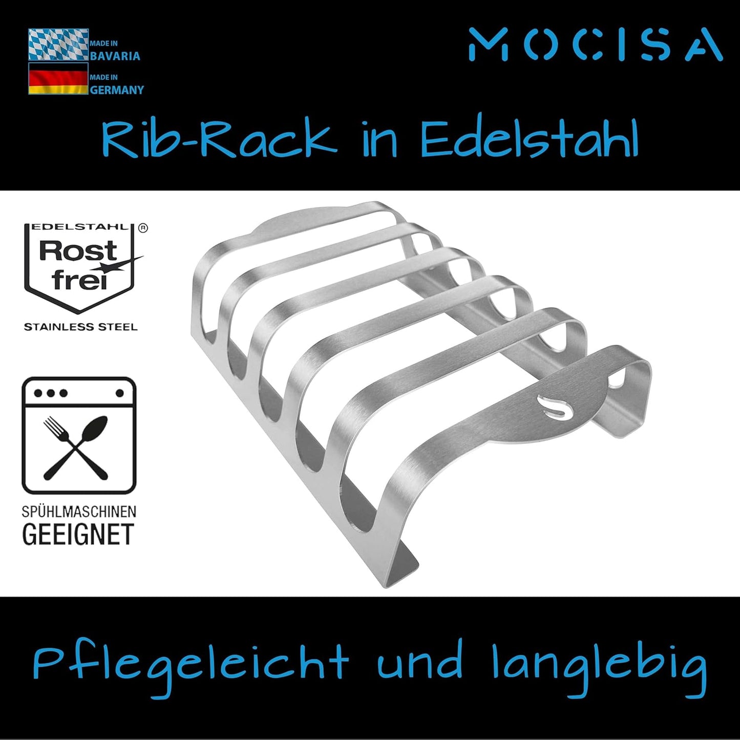 Rippchen-Grillhalter, 25cm | 5 Rippchen