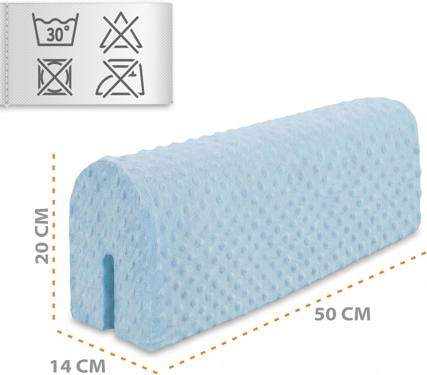 Bettkantenschutz für Kinderbetten, Blau 50 cm