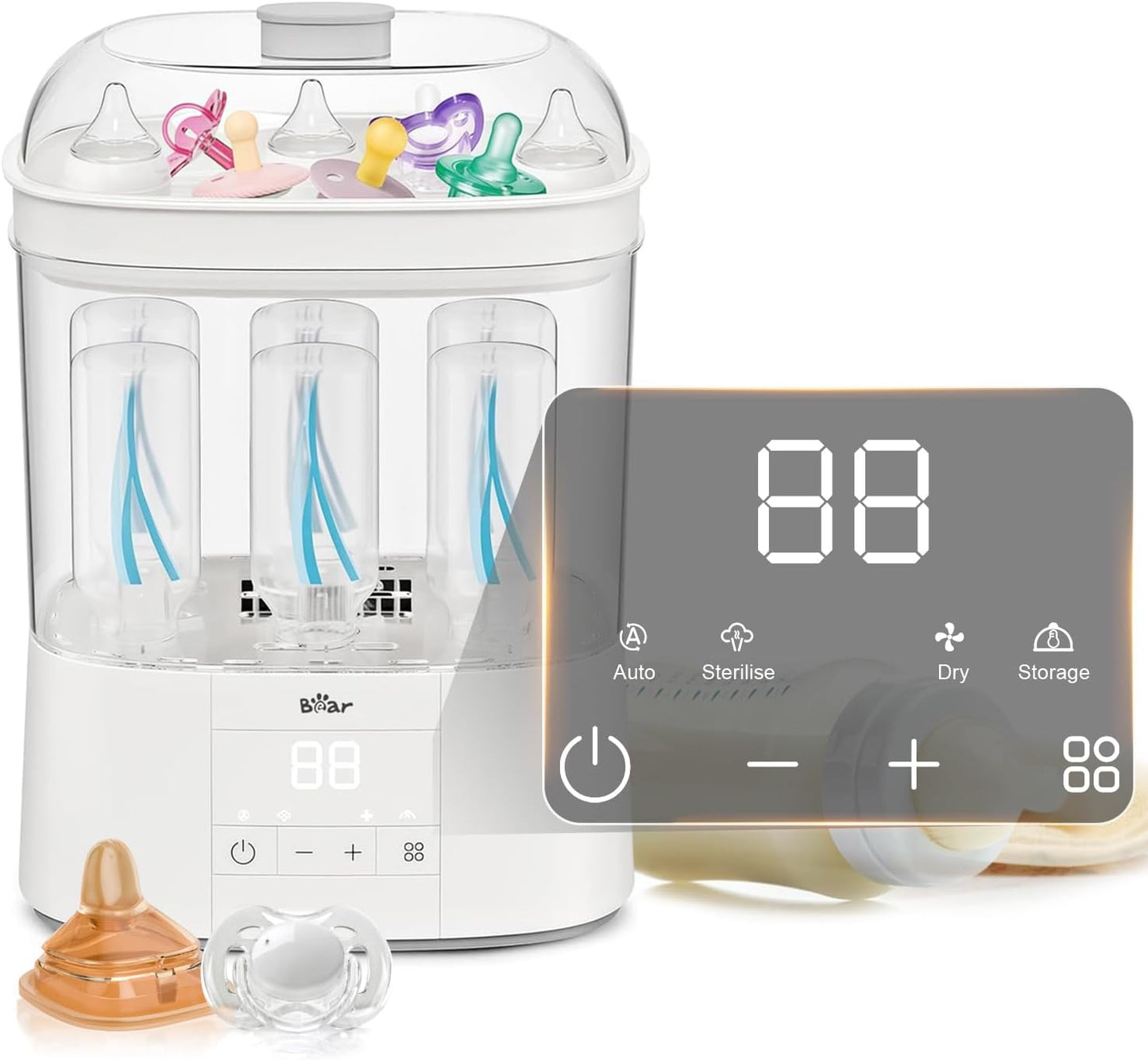 4-in-1 Babyflaschen-Sterilisator mit Trocknerfunktion