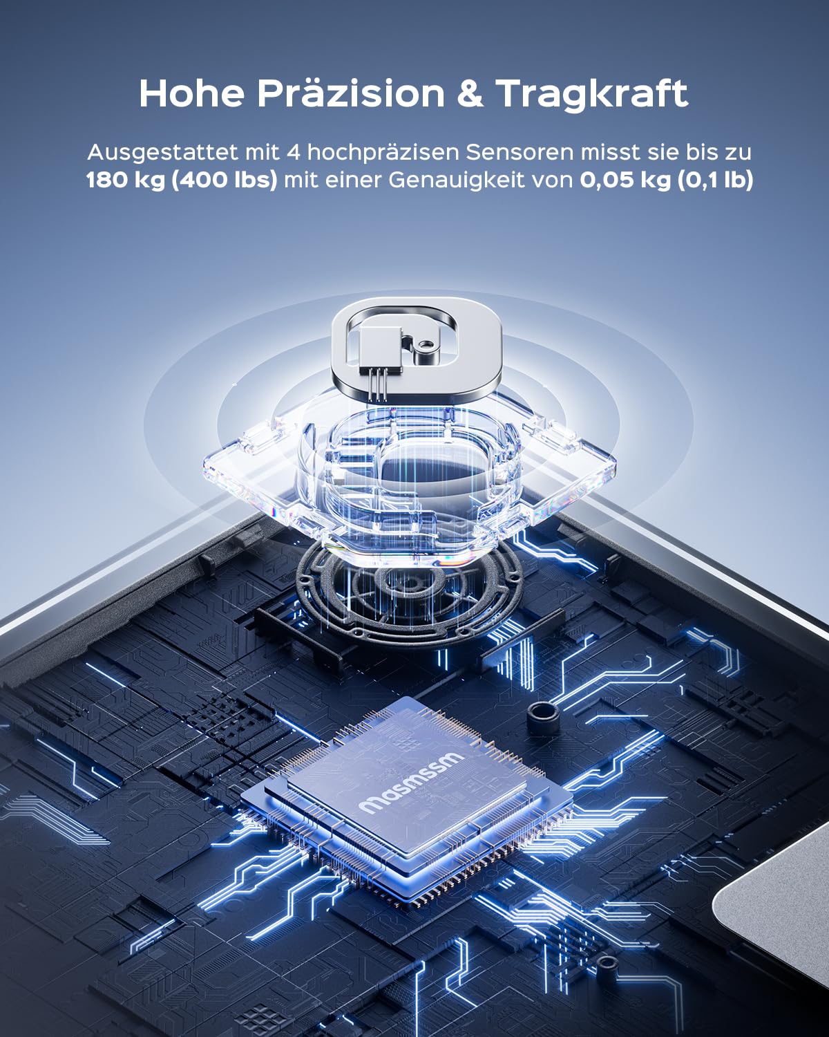 Digitale Körperanalysewaage mit Bluetooth (8-in-1)