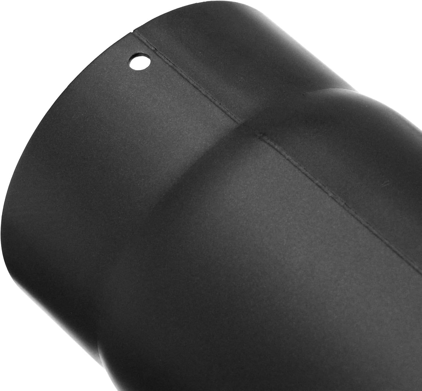 Rauchrohrbogen 90° 3-teilig 120 mm Stahlblech, 120 Schwarz
