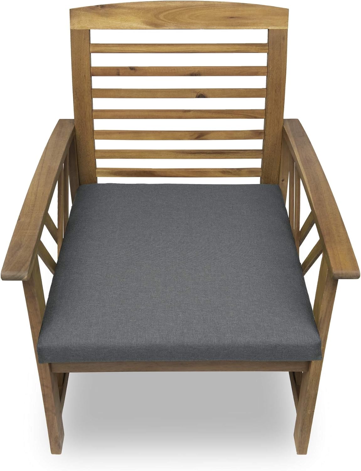 Stuhlkissen-Set für Gartenstühle (4 Stück), Grau 4x 50x50x5