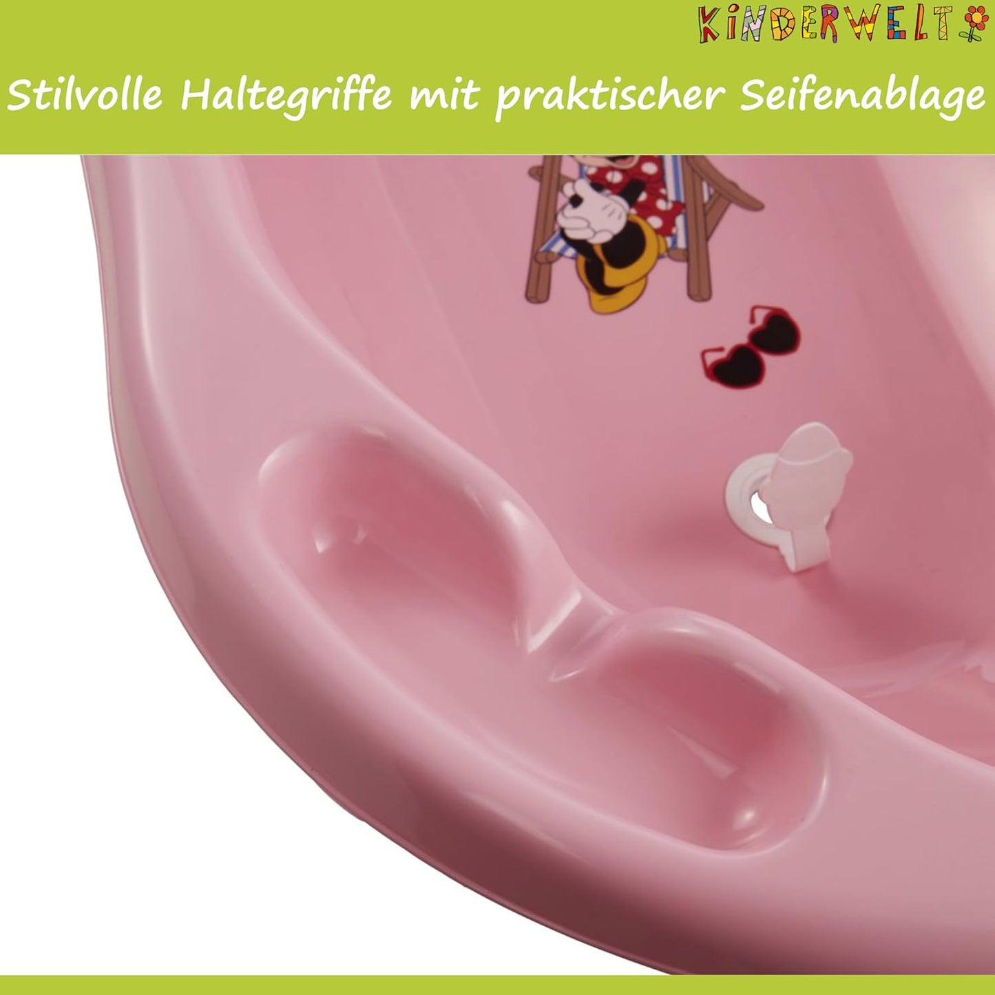 Babybadewanne mit Minni Maus Motiv, Babywanne 84 cm Minni Maus Motiv