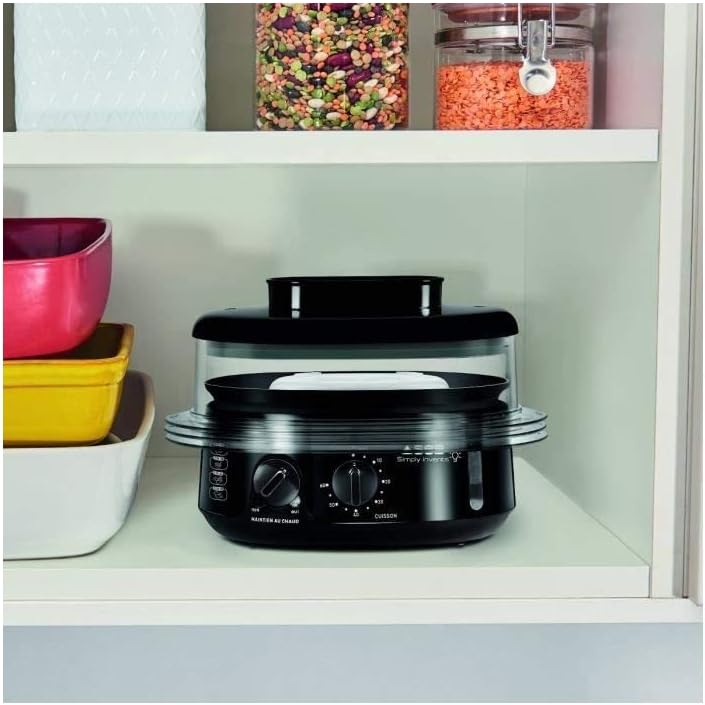 Simply Invents Dampfgarer VC110800 mit 3 Schalen, Warmhaltefunktion