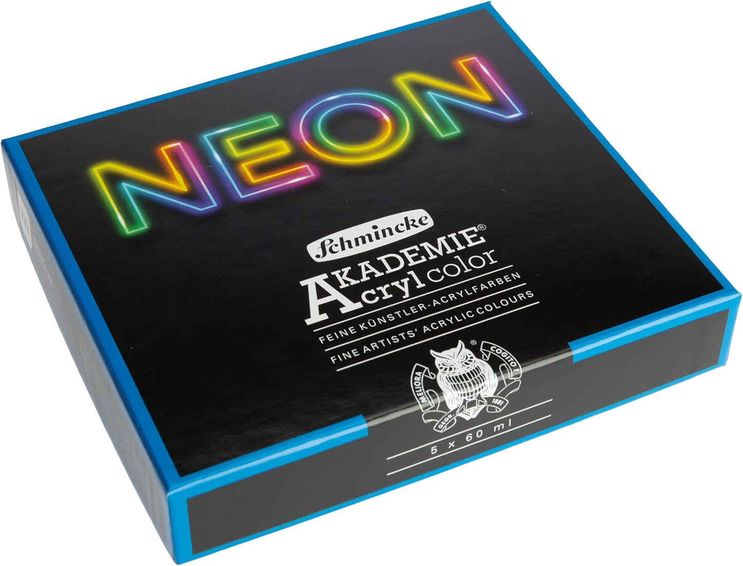 5er-Set Acrylfarben Neon, 5 x 60 ml Tuben, Neon