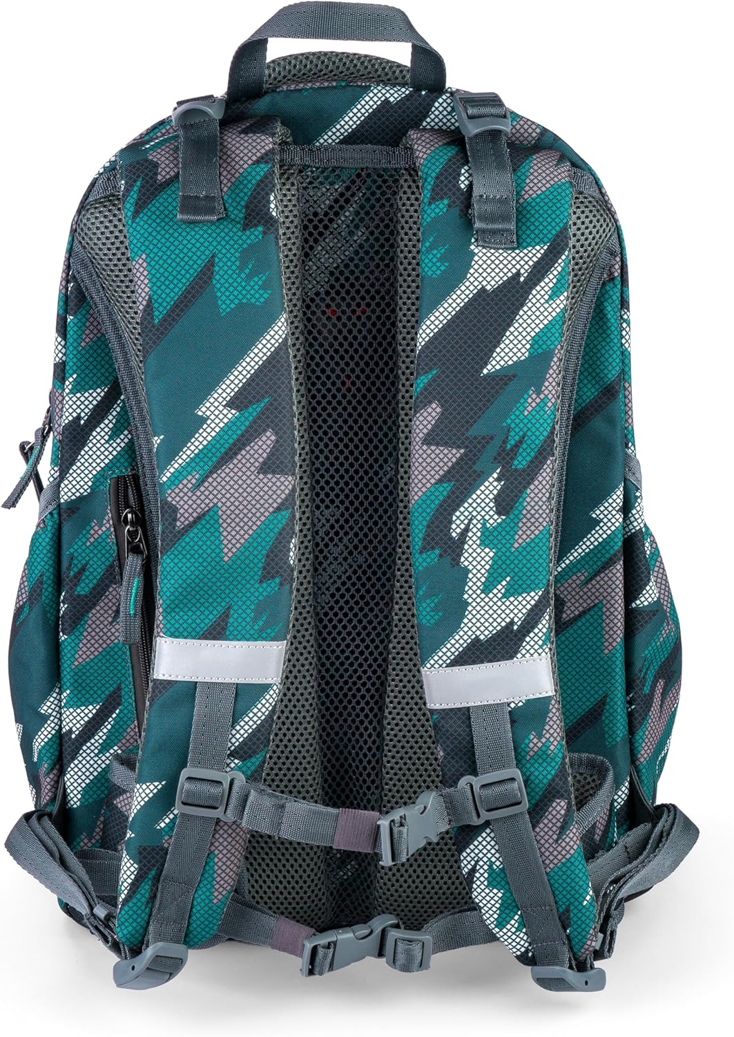 Rucksack-Set, Grau/Grün