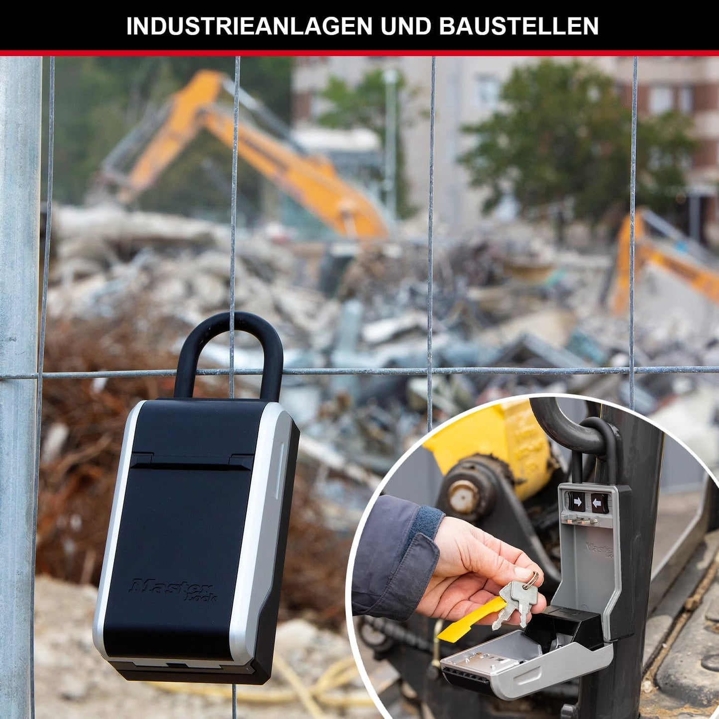 Schlüsseltresor mit Kabelbügel, NEU - XL - mit Kabel Bügel