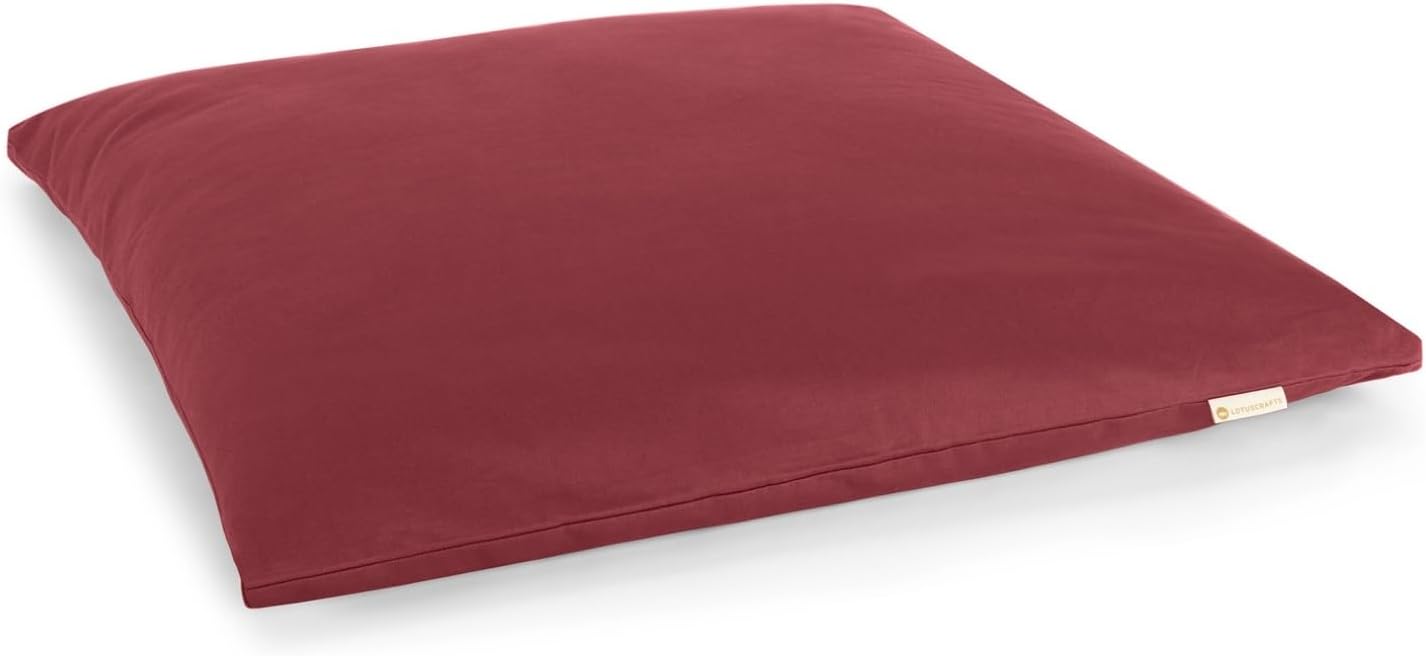 Meditationskissen Zabuton Deluxe, 4 cm Bordeauxrot