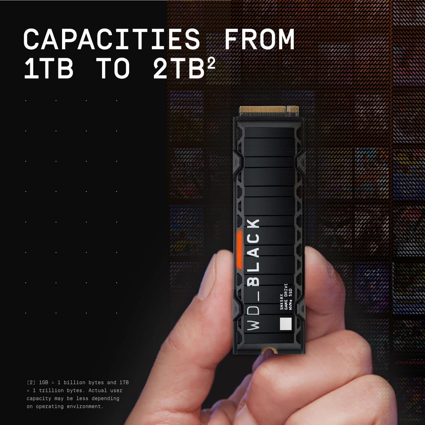 Black SN850X NVMe SSD 1 TB, 1 TB Heatsink SN850X