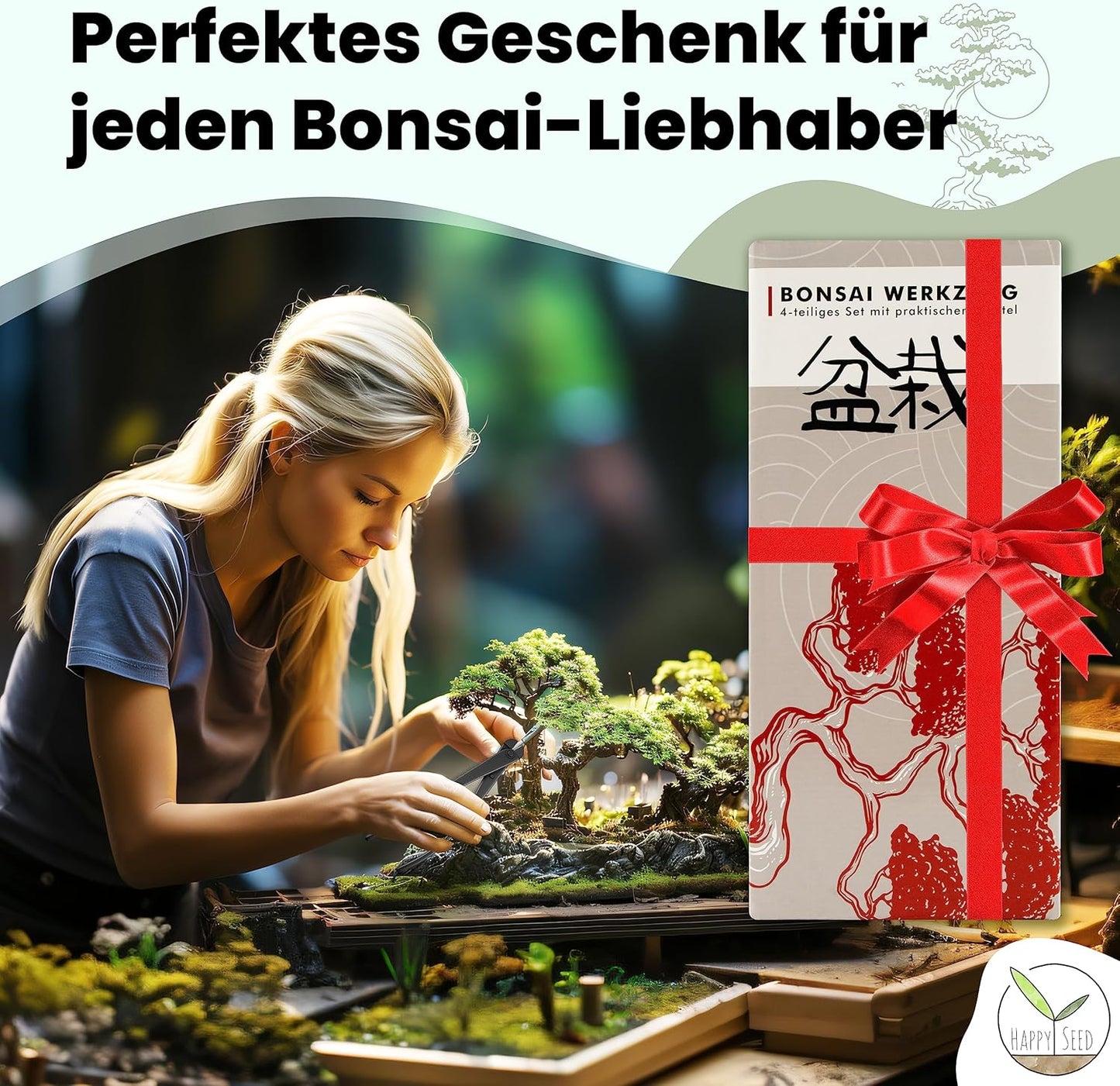 4-teiliges Bonsai Werkzeug-Set, Werkzeug Set
