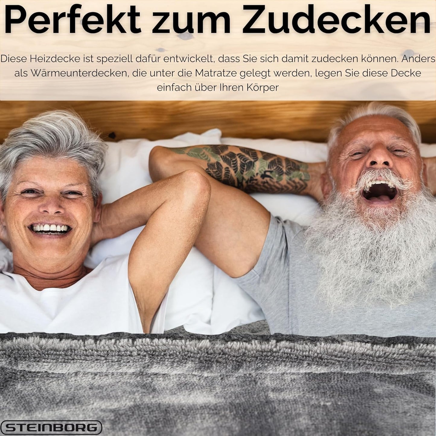 Elektrische Heizdecke mit Abschaltautomatik (waschbar)