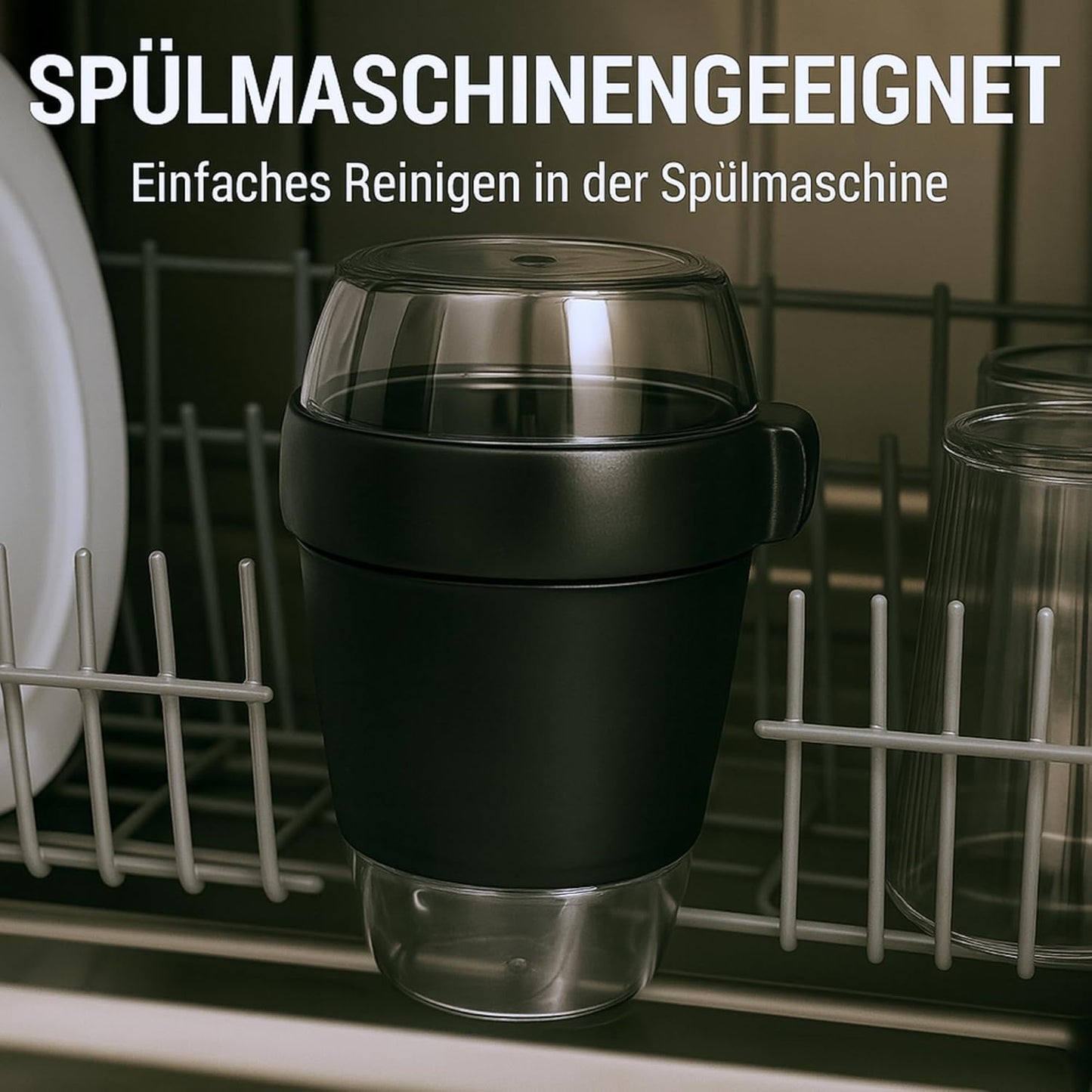 Lunchpot auslaufsicherer Essensbehälter (3 Fächer), 1150 ml (1er Pack)
