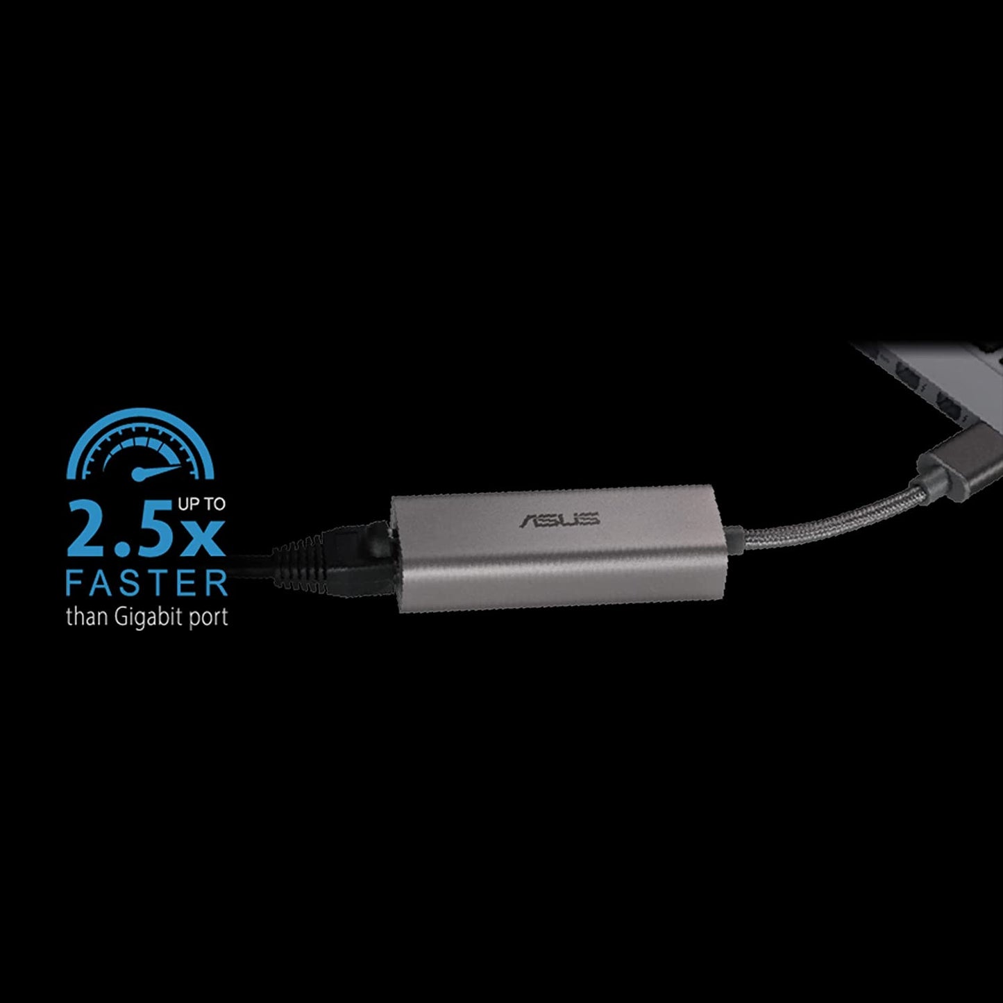 USB 3.2 Gen 1 Adapter USB-C2500, USB-A Stecker > RJ-45 Buchse