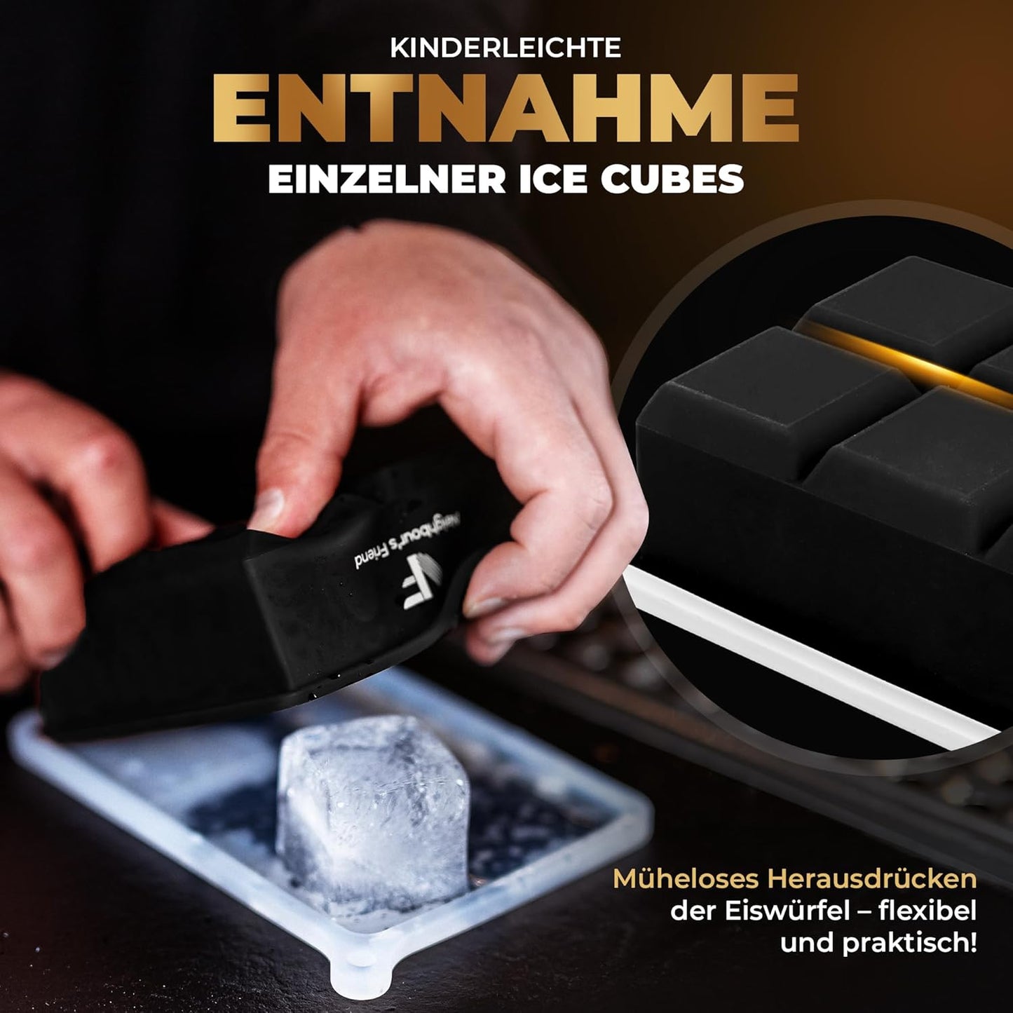 2er-Set Eiswürfelform, 2x Eiswürfelform
