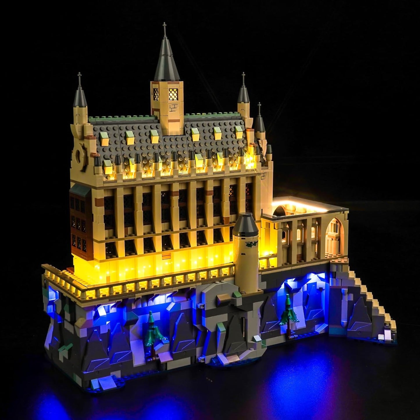 LED Licht Set für LEGO Schloss Hogwarts mit Schlossgelände (76419) inkl. Fernbedienung, 76435 The Great Hall Standard Version