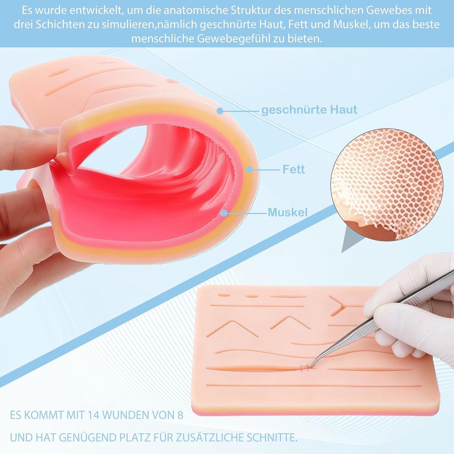 Chirurgisches Nahtset: Suture Practice Kit