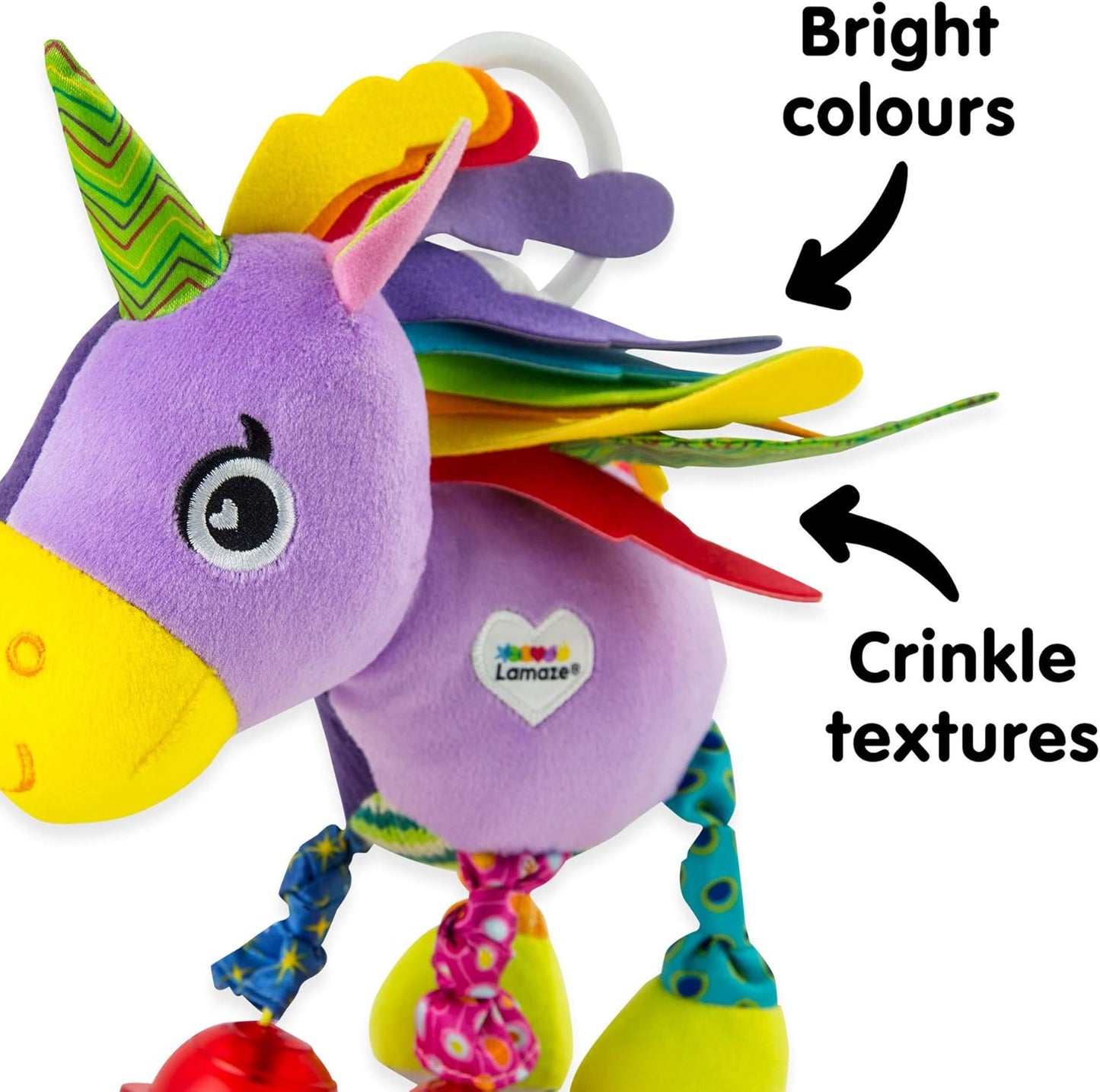 Babyspielzeug Einhorn Greifling ab 0 Monaten, Ella Das Einhorn