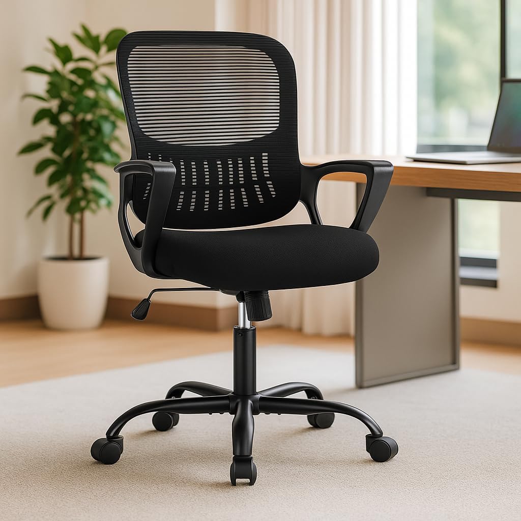 Ergonomischer Schreibtischstuhl, Schwarz