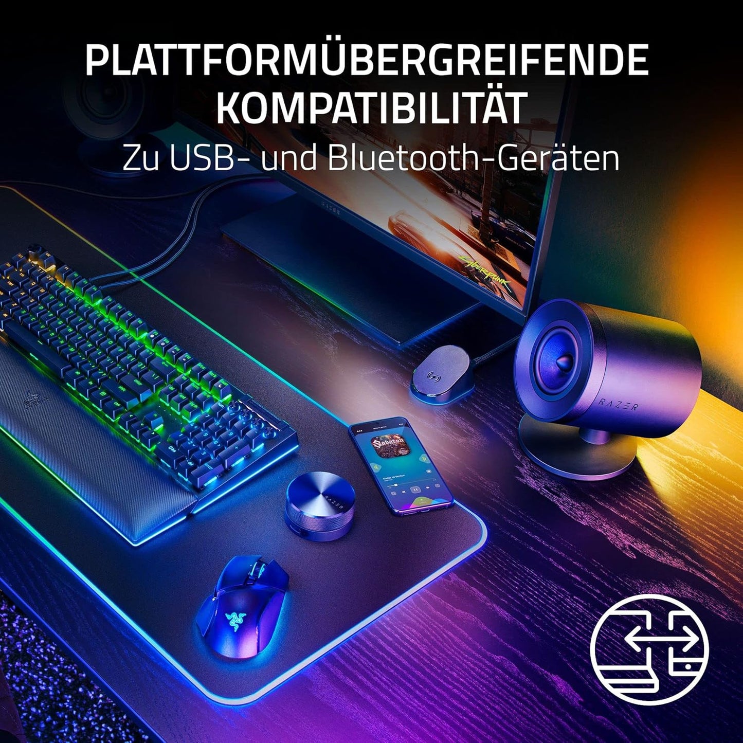 Razer Nommo V2 Pro, Minimalistisch" oder "Funktional