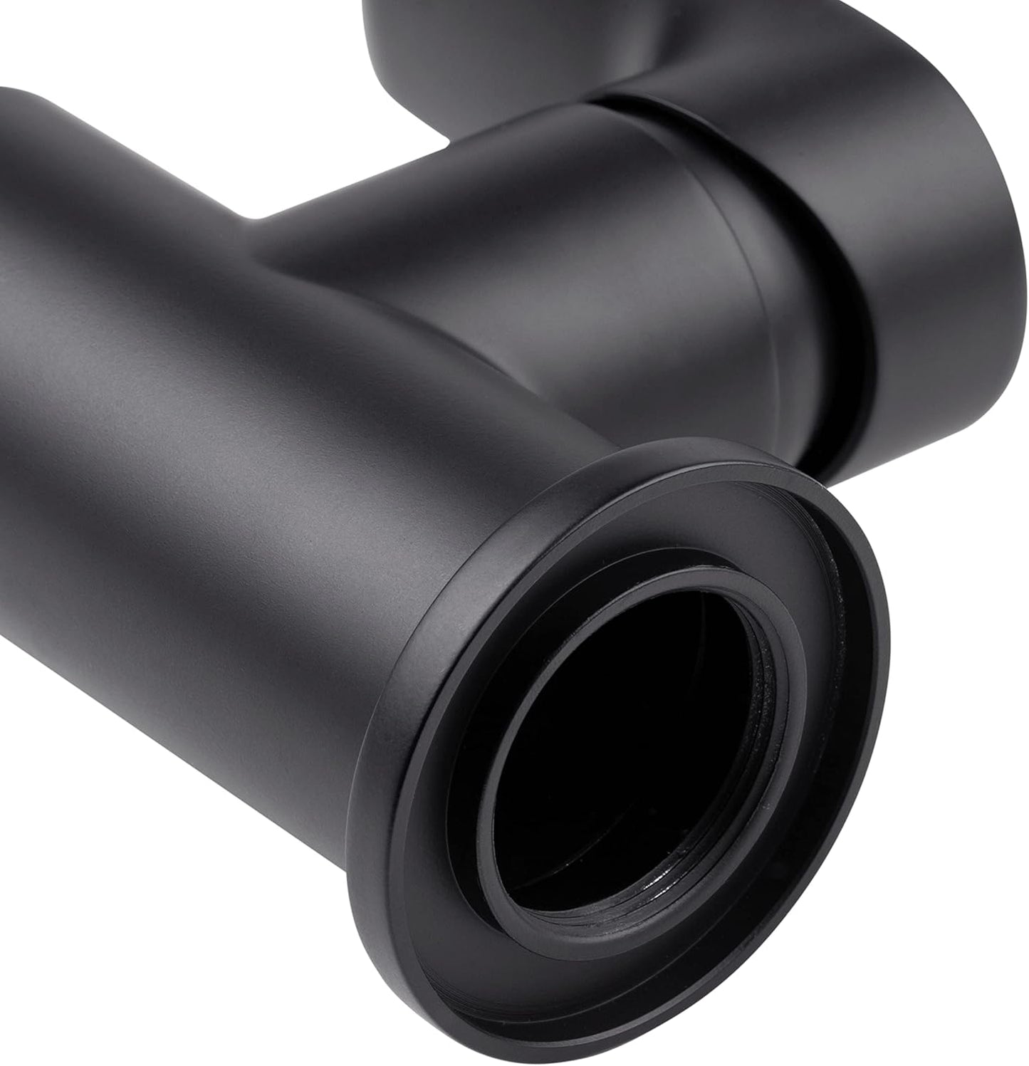 Black Edition - Noir Round Einhebelarmatur mit hohem, schwenkbarem Auslauf, Spültischarmatur (M.3) - Niederdruck