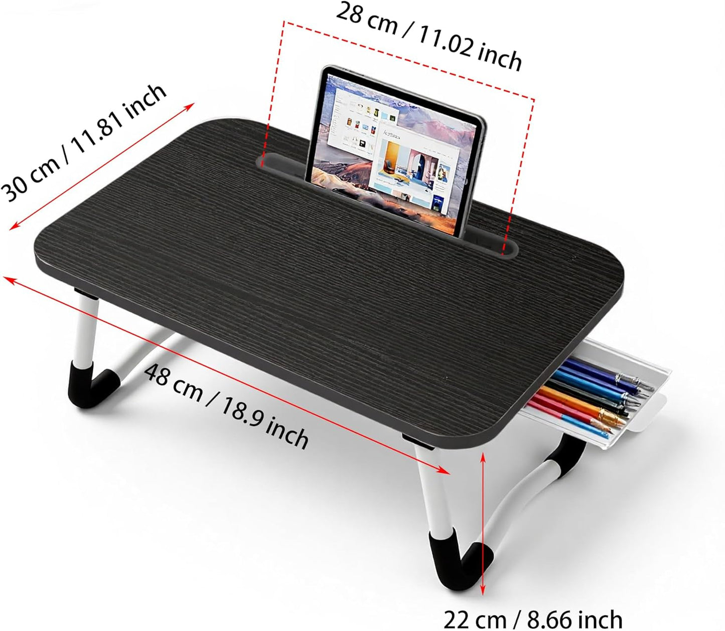 Laptoptisch, Small Black 48x30