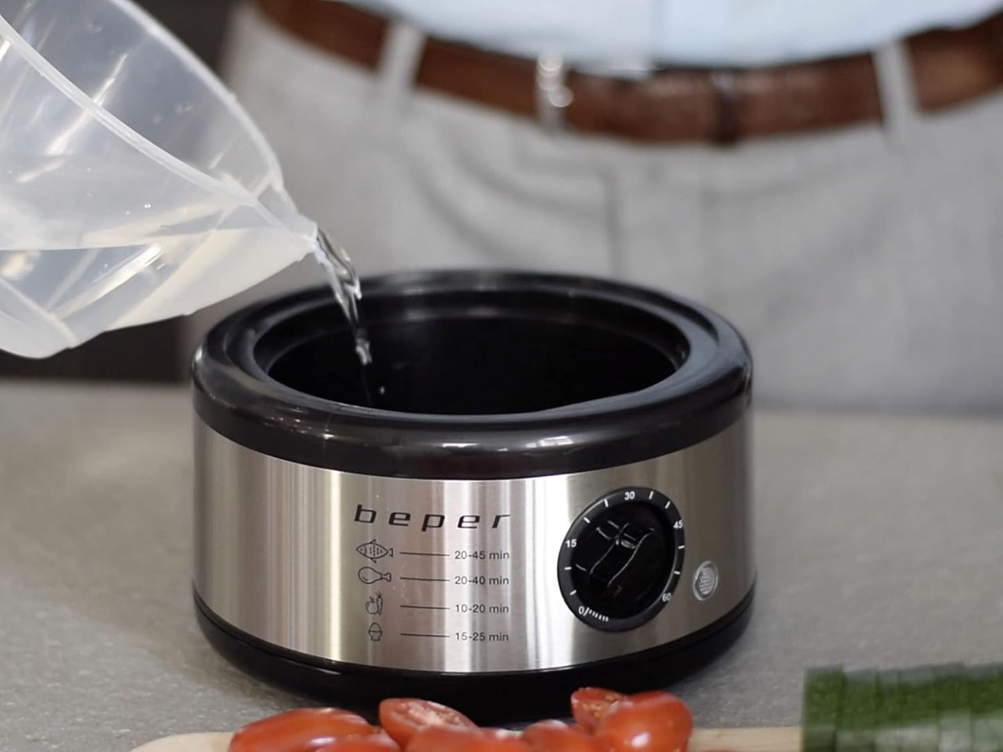 Multifunktionaler Dampfgarer mit Timer, 5 LITRES