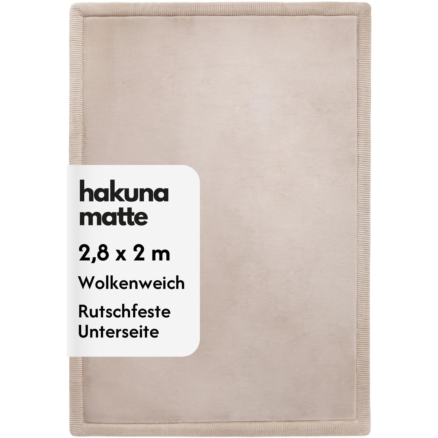 XXL Samtmatte Wolke, 200 x 280 cm Beige