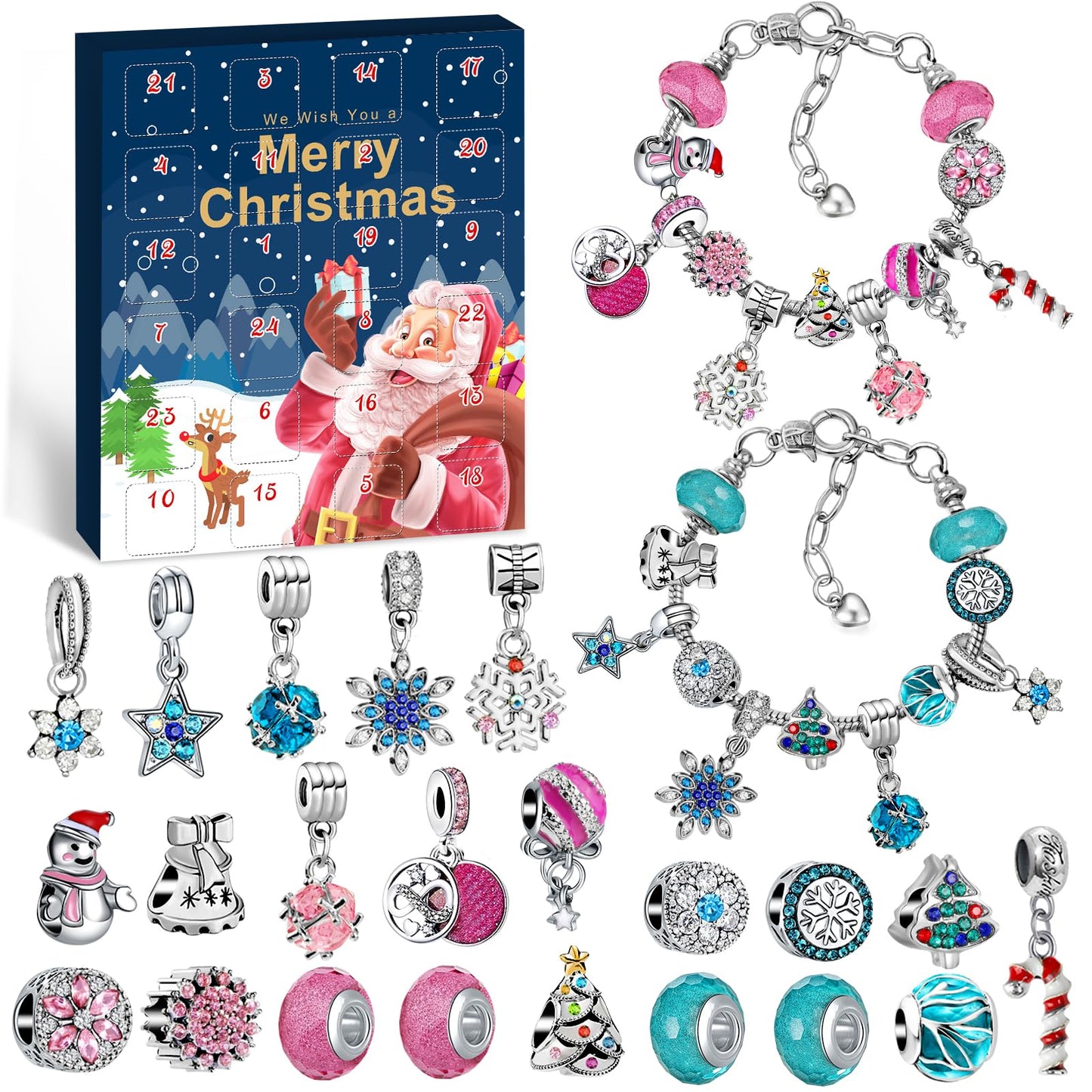 Schmuck Adventskalender, Metall