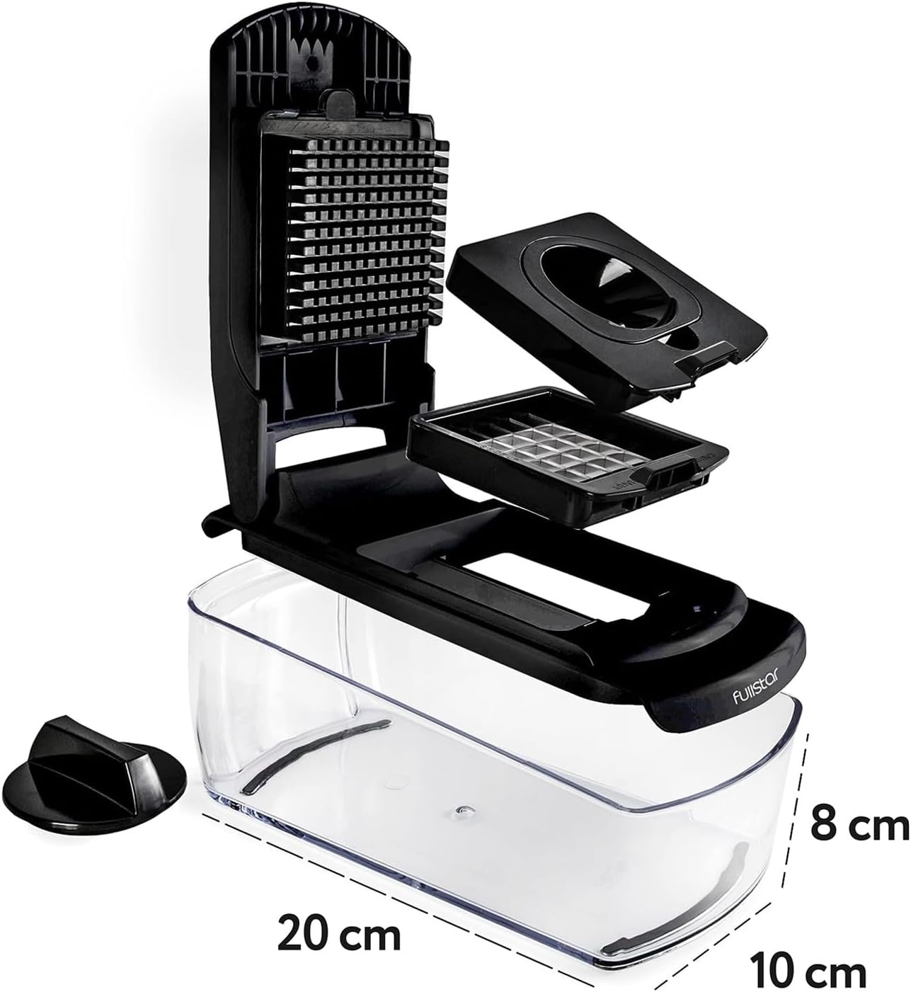 4-in-1 Gemüseschneider, 4-in-1 Schwarz